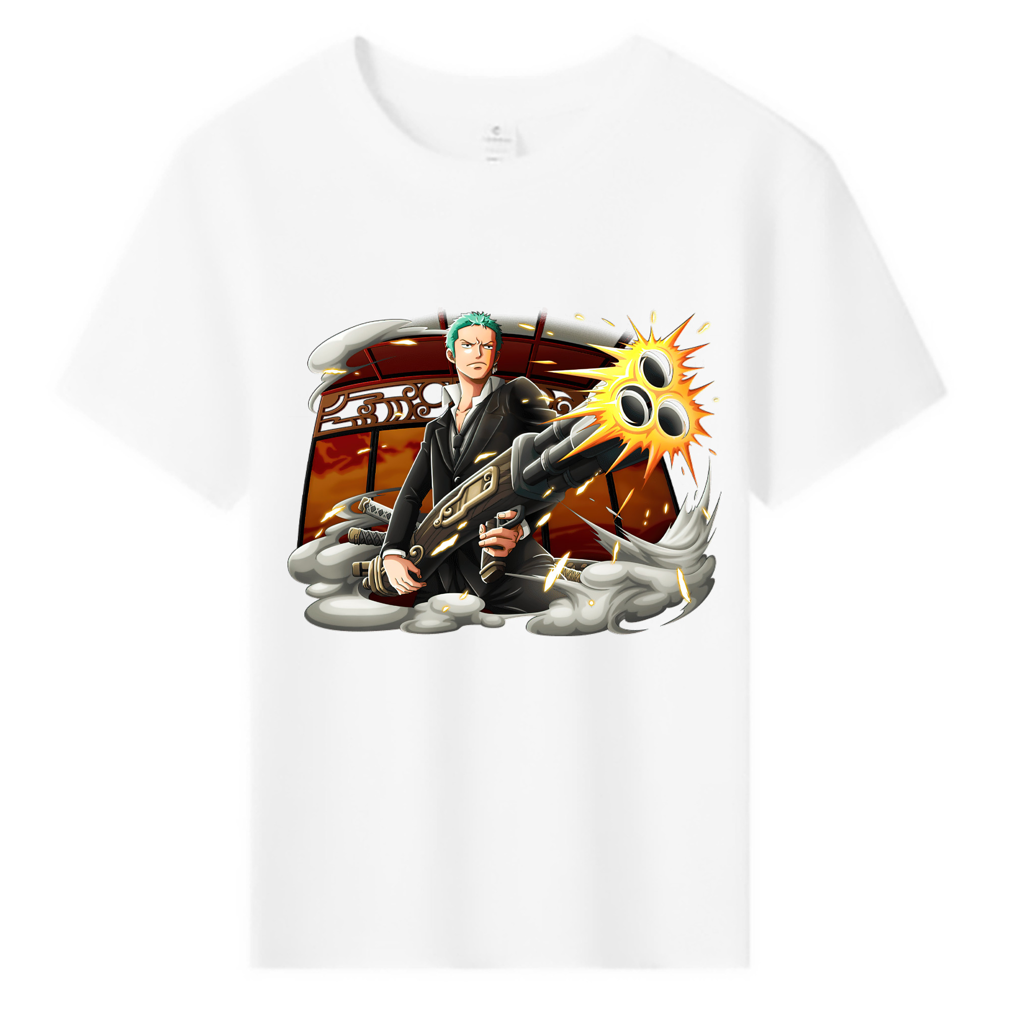 ワンピース ロロノア・ゾロ ONE PIECE Roronoa Zoro 綿100％キッズTシャツ（フロントプリント）