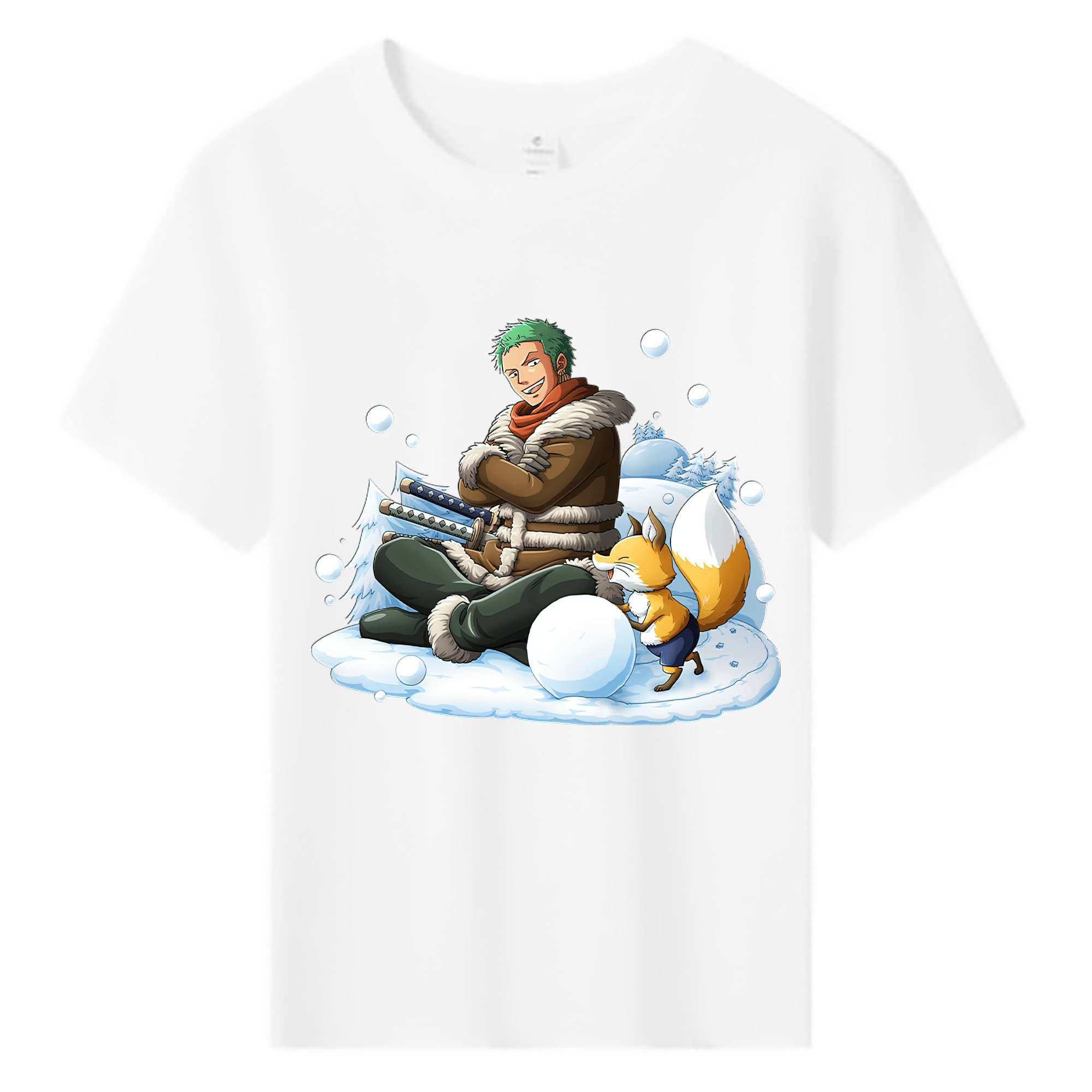 ワンピース ロロノア・ゾロ ONE PIECE Roronoa Zoro 綿100％キッズTシャツ（フロントプリント）