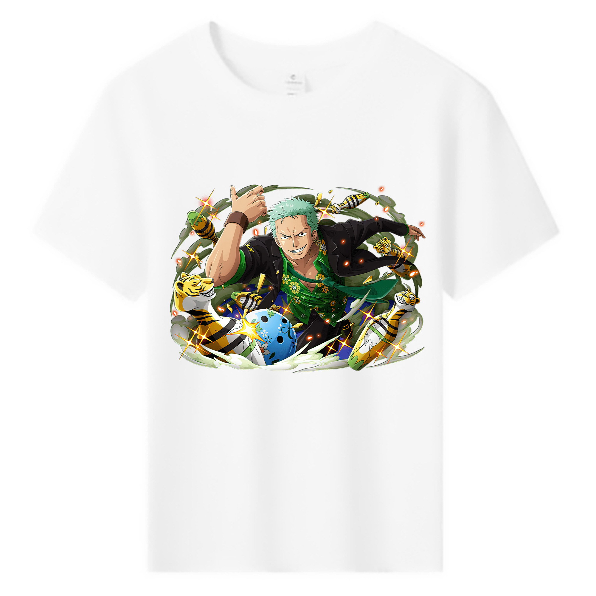 ワンピース ロロノア・ゾロ ONE PIECE Roronoa Zoro 綿100％キッズTシャツ（フロントプリント）