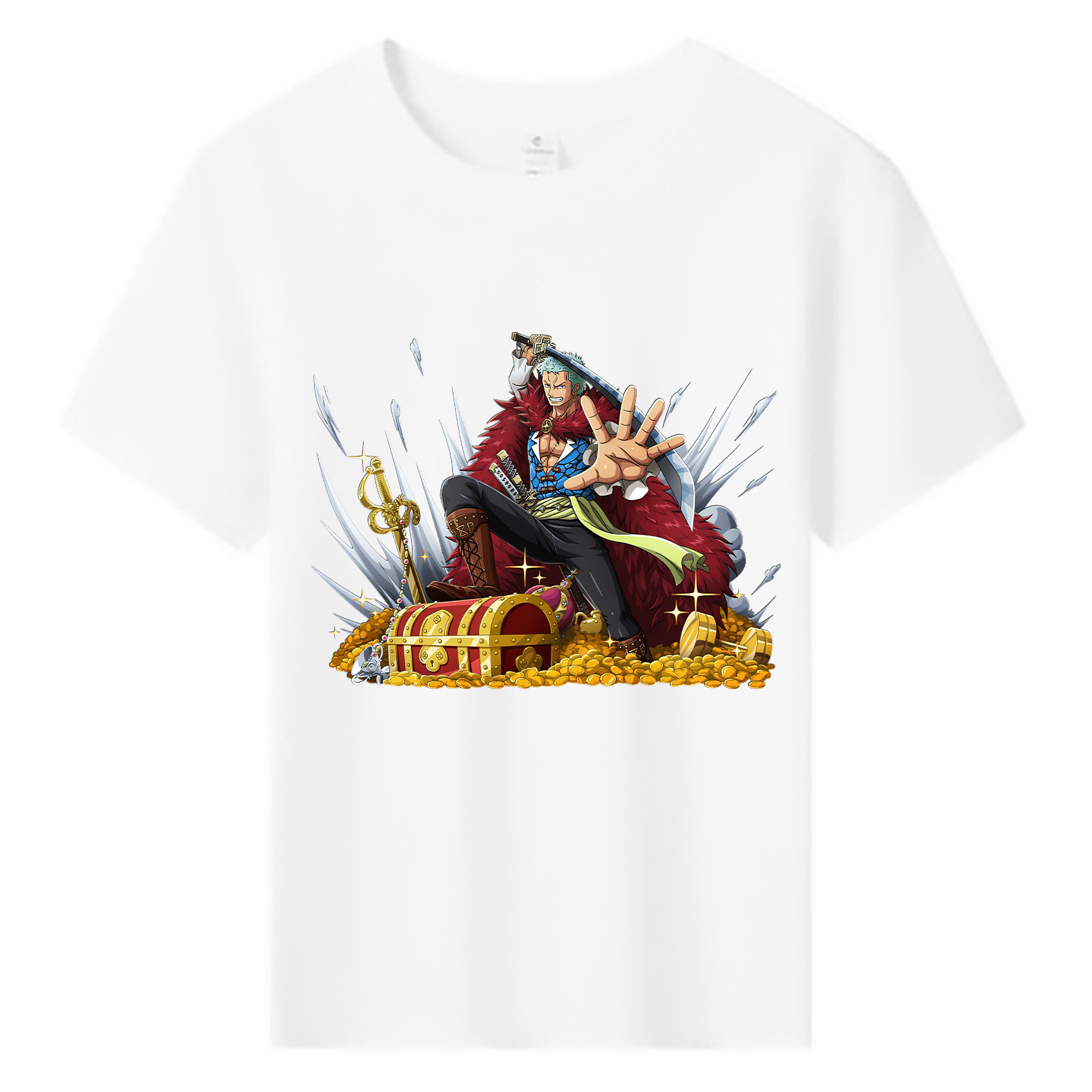 ワンピース ロロノア・ゾロ ONE PIECE Roronoa Zoro 綿100％キッズTシャツ（フロントプリント）