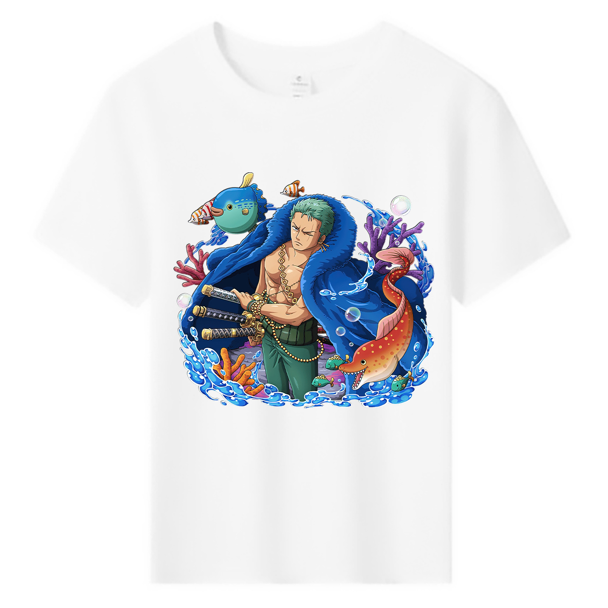 ワンピース ロロノア・ゾロ ONE PIECE Roronoa Zoro 綿100％キッズTシャツ（フロントプリント）