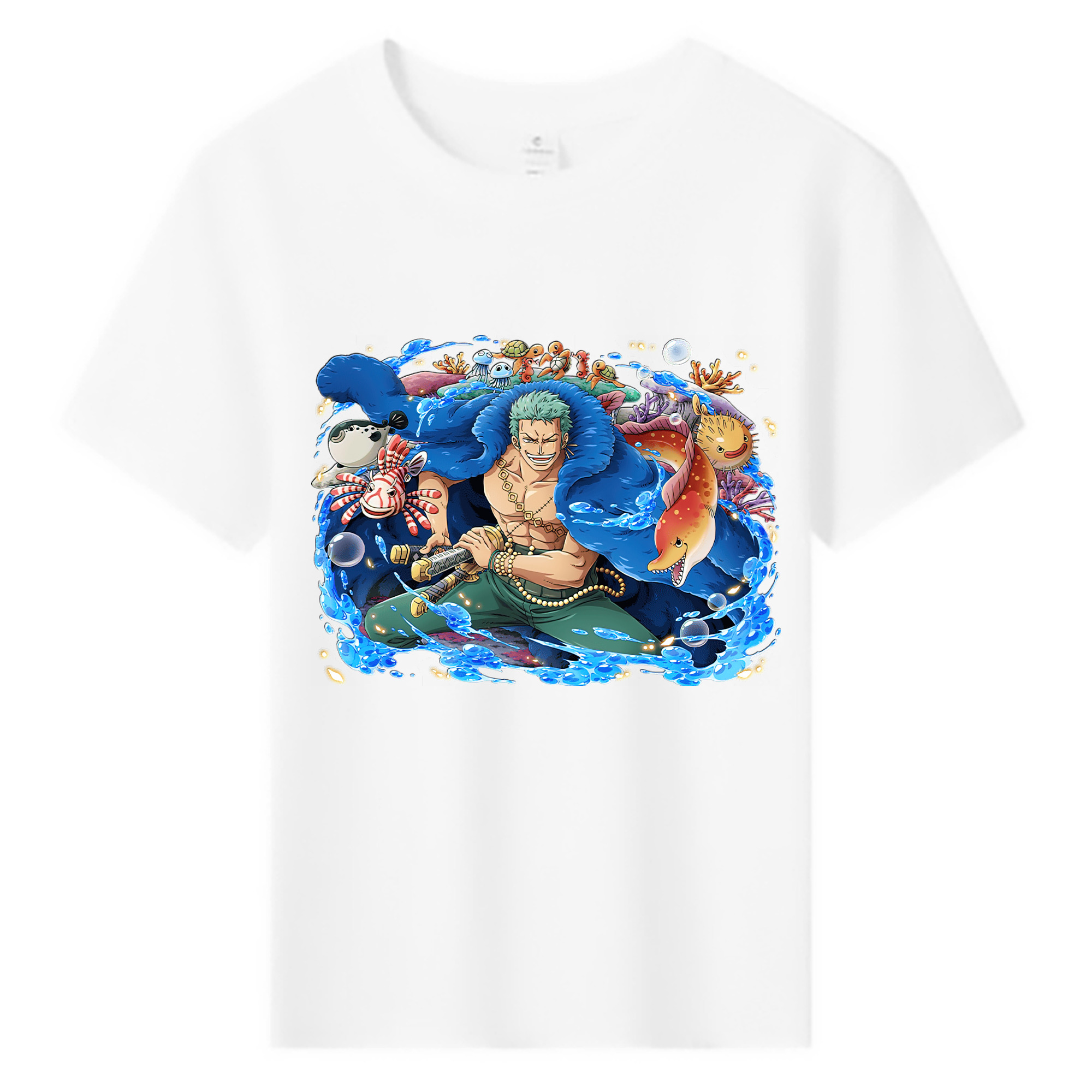 ワンピース ロロノア・ゾロ ONE PIECE Roronoa Zoro 綿100％キッズTシャツ（フロントプリント）