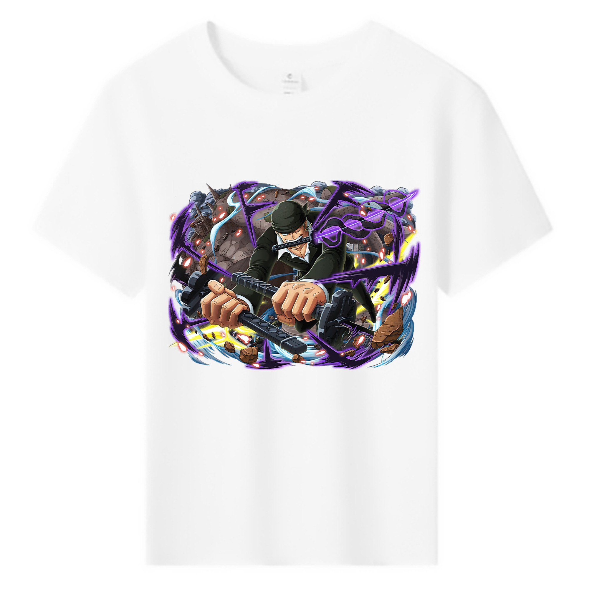 ワンピース ロロノア・ゾロ ONE PIECE Roronoa Zoro 綿100％キッズTシャツ（フロントプリント）