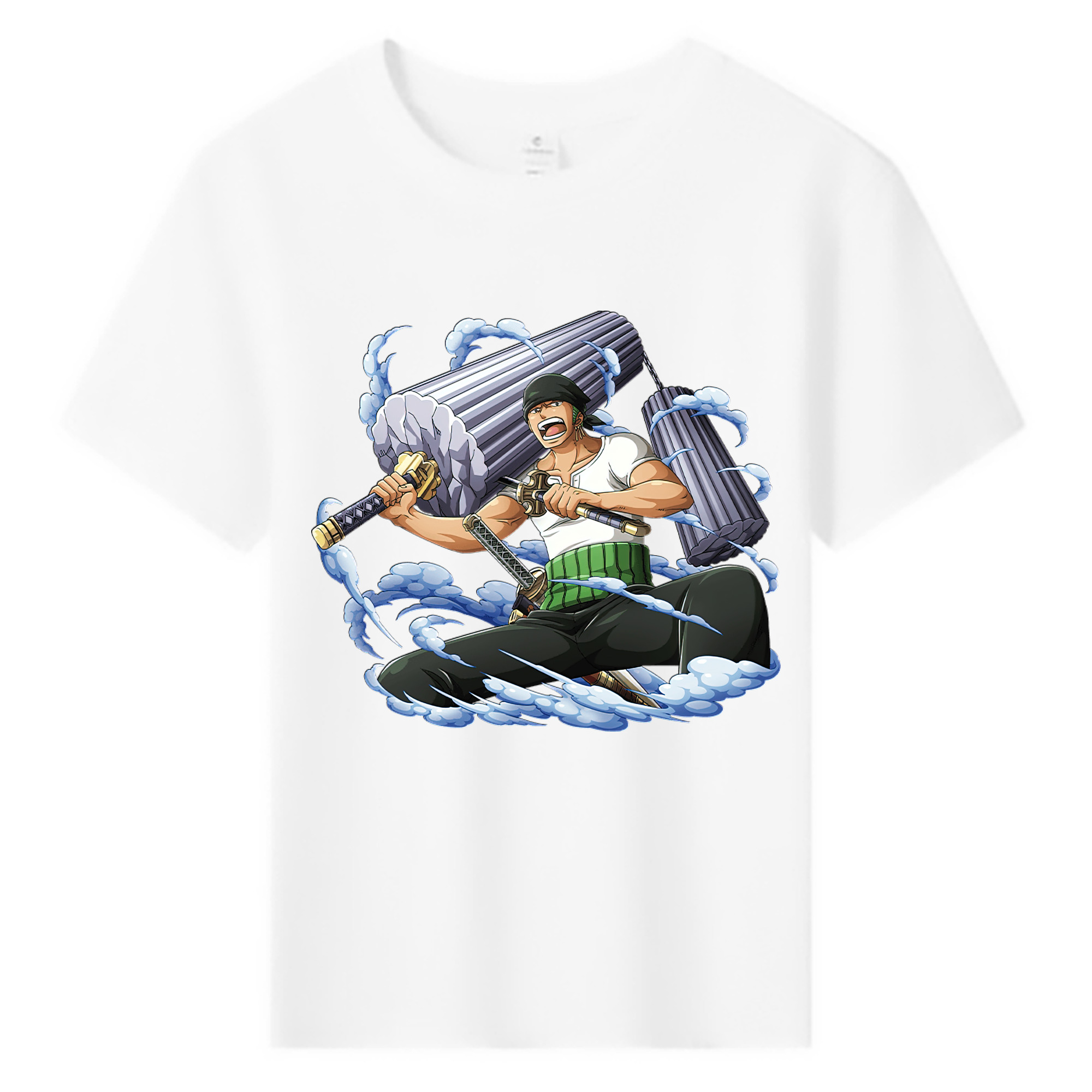 ワンピース ロロノア・ゾロ ONE PIECE Roronoa Zoro 綿100％キッズTシャツ（フロントプリント）