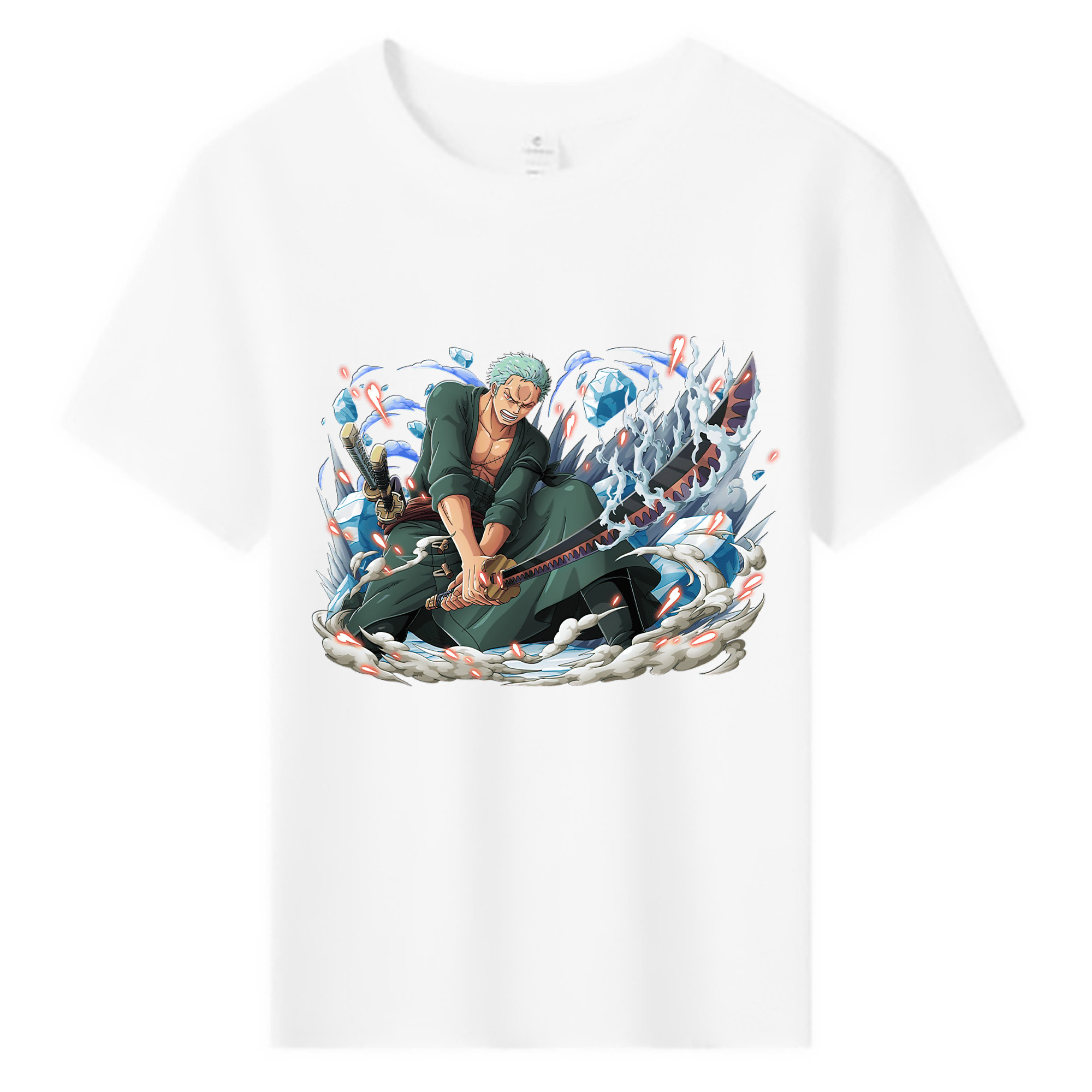 ワンピース ロロノア・ゾロ ONE PIECE Roronoa Zoro 綿100％キッズTシャツ（フロントプリント）