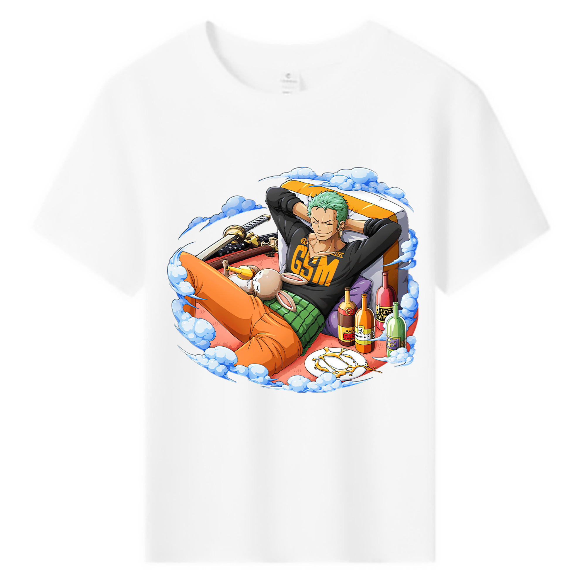 ワンピース ロロノア・ゾロ ONE PIECE Roronoa Zoro 綿100％キッズTシャツ（フロントプリント）