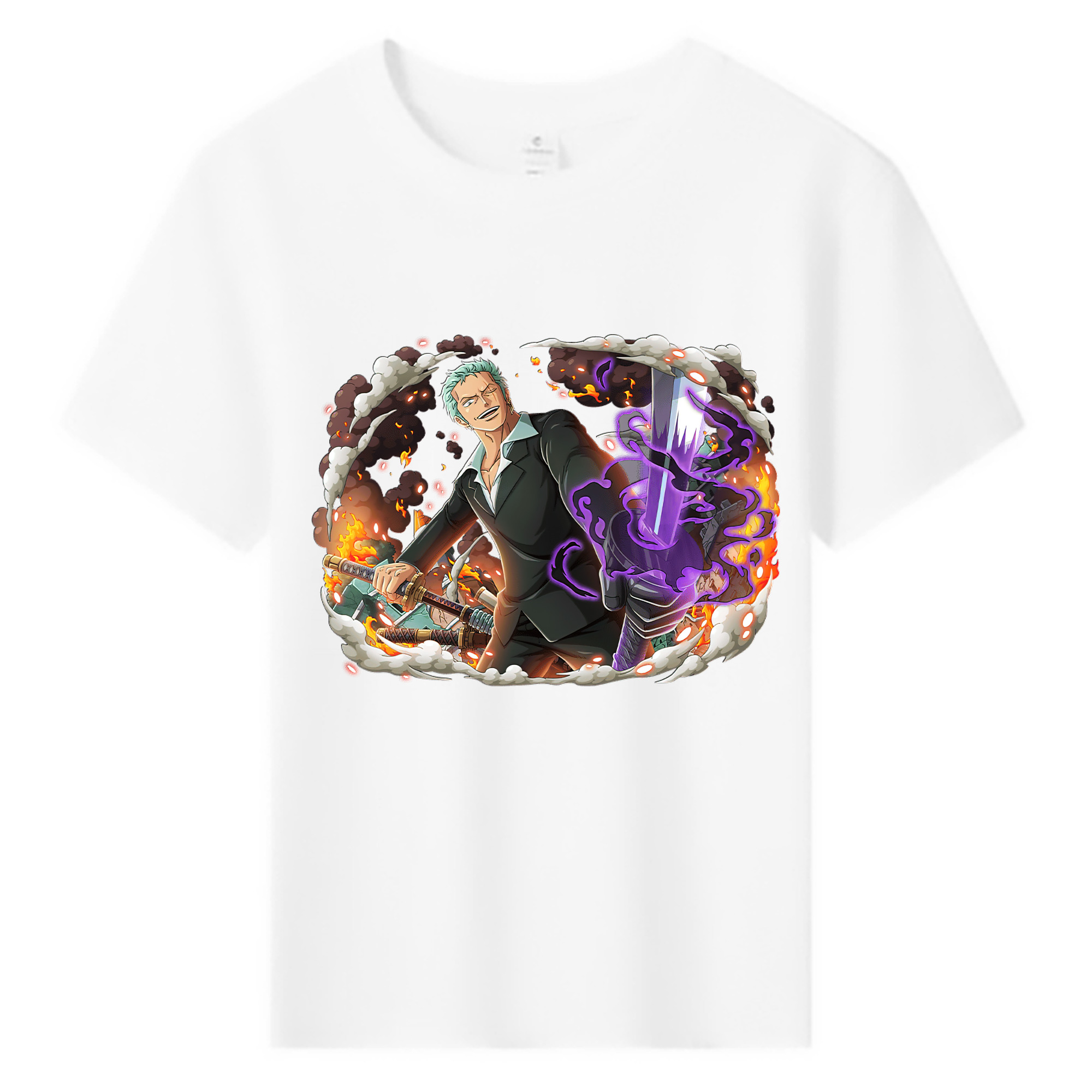 ワンピース ロロノア・ゾロ ONE PIECE Roronoa Zoro 綿100％キッズTシャツ（フロントプリント）