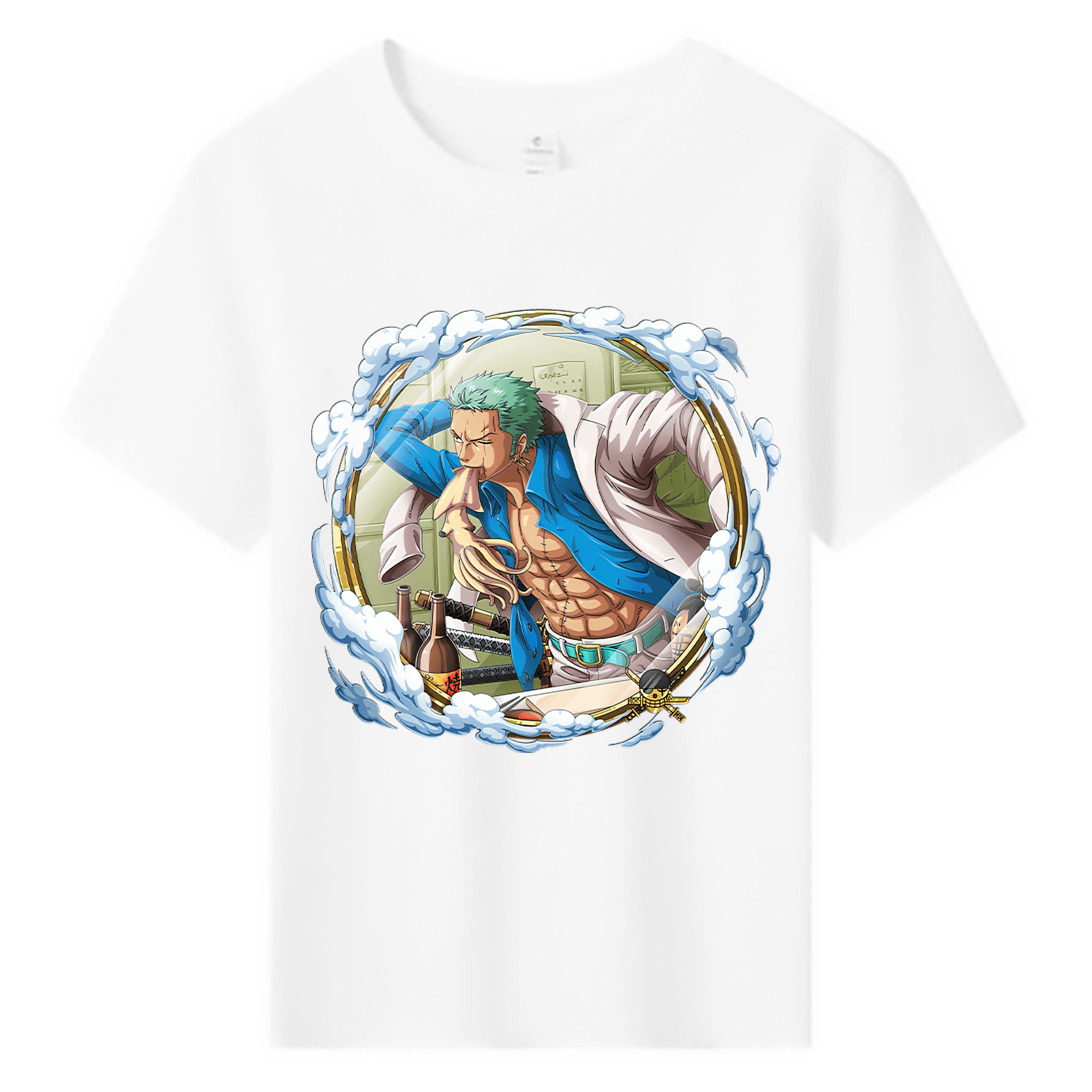 ワンピース ロロノア・ゾロ ONE PIECE Roronoa Zoro 綿100％キッズTシャツ（フロントプリント）