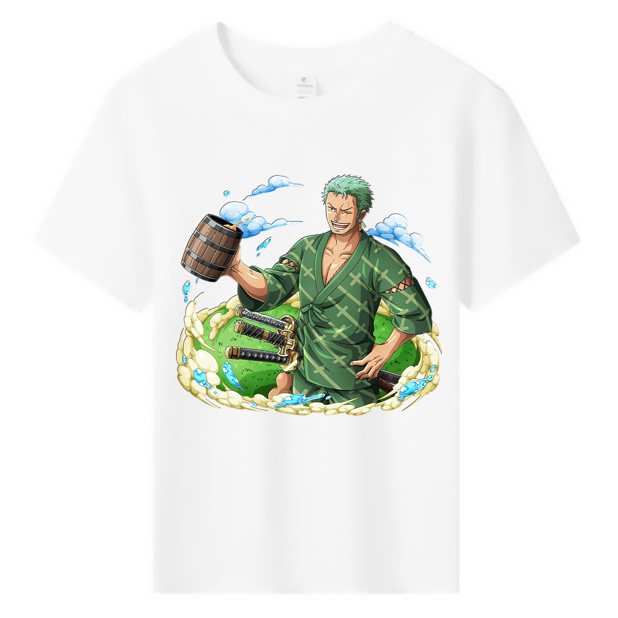 ワンピース ロロノア・ゾロ ONE PIECE Roronoa Zoro 綿100％キッズTシャツ（フロントプリント）