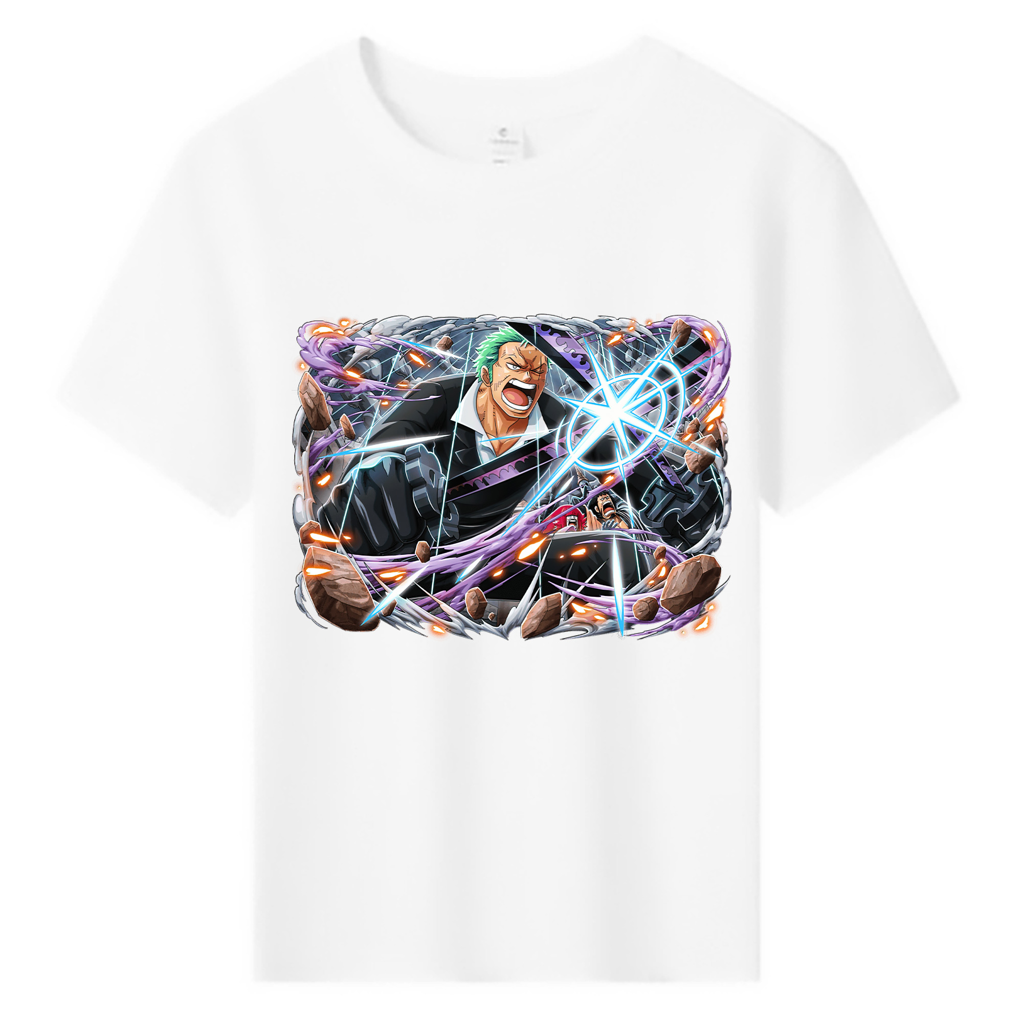ワンピース ロロノア・ゾロ ONE PIECE Roronoa Zoro 綿100％キッズTシャツ（フロントプリント）
