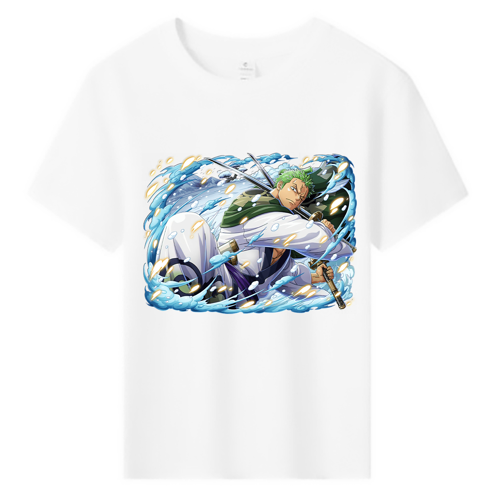 ワンピース ロロノア・ゾロ ONE PIECE Roronoa Zoro 綿100％キッズTシャツ（フロントプリント）