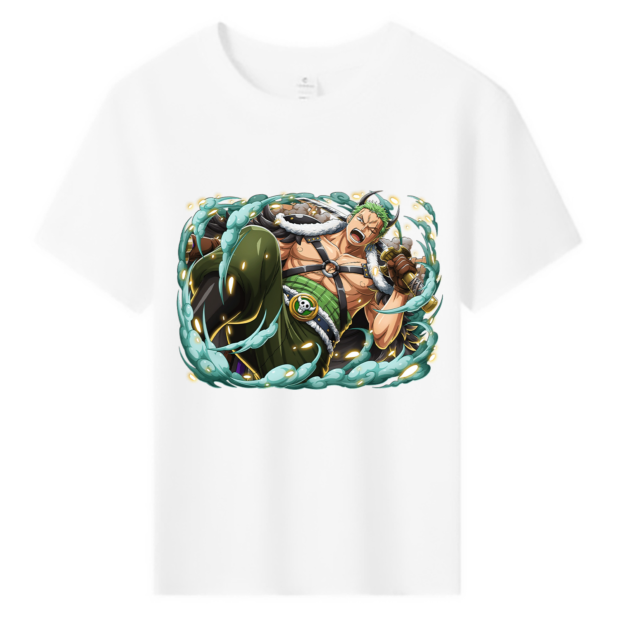 ワンピース ロロノア・ゾロ ONE PIECE Roronoa Zoro 綿100％キッズTシャツ（フロントプリント）