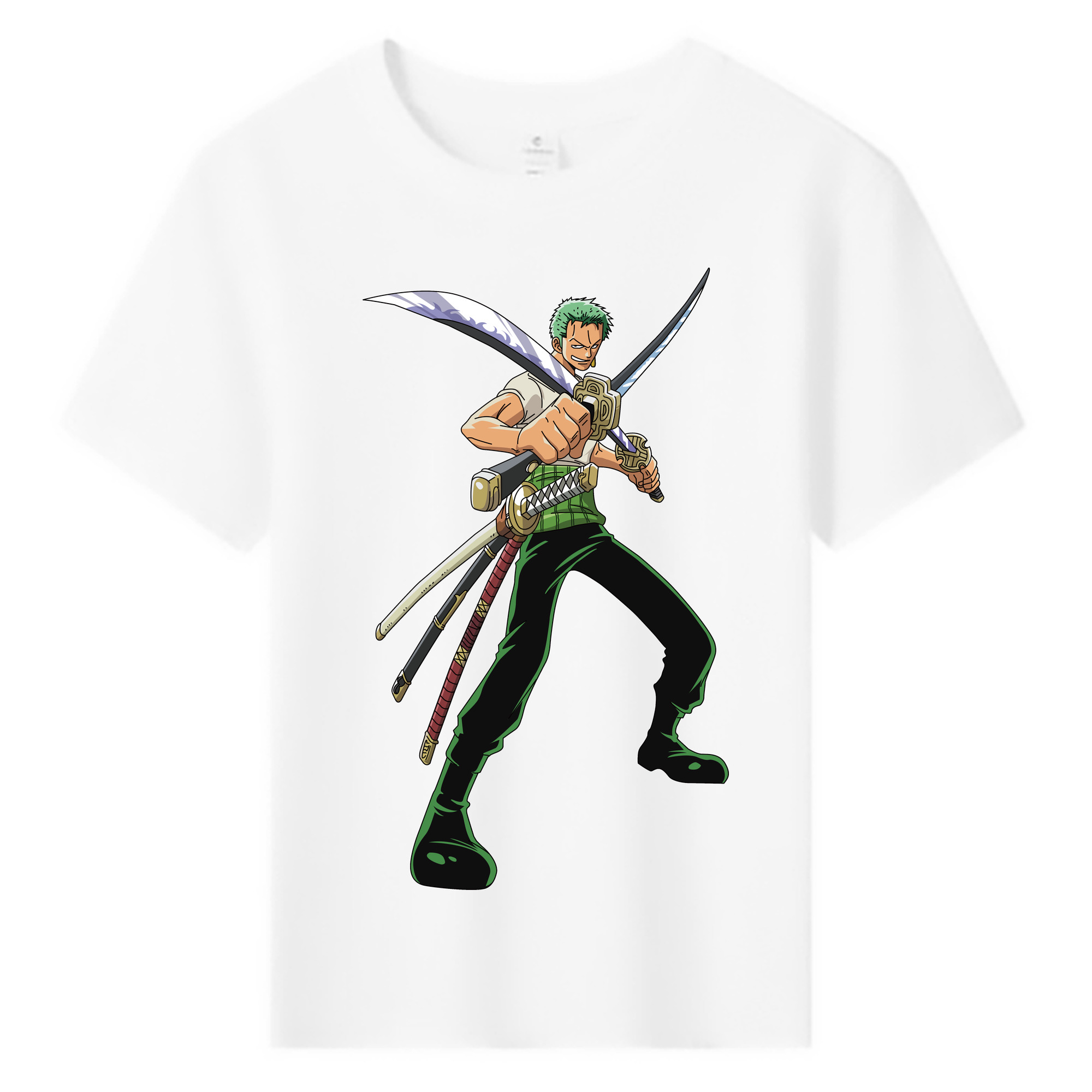 ワンピース ロロノア・ゾロ ONE PIECE Roronoa Zoro 綿100％キッズTシャツ（フロントプリント）
