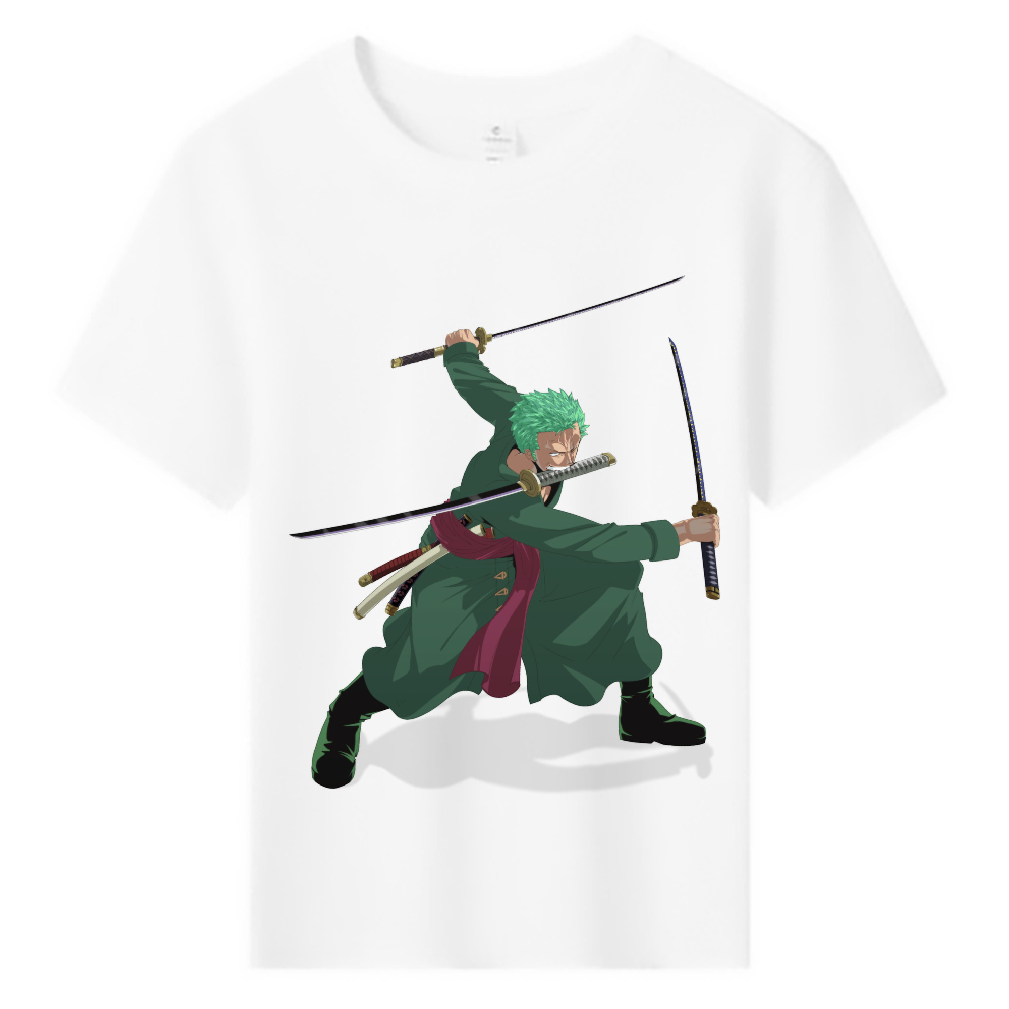 ワンピース ロロノア・ゾロ ONE PIECE Roronoa Zoro 綿100％キッズTシャツ（フロントプリント）