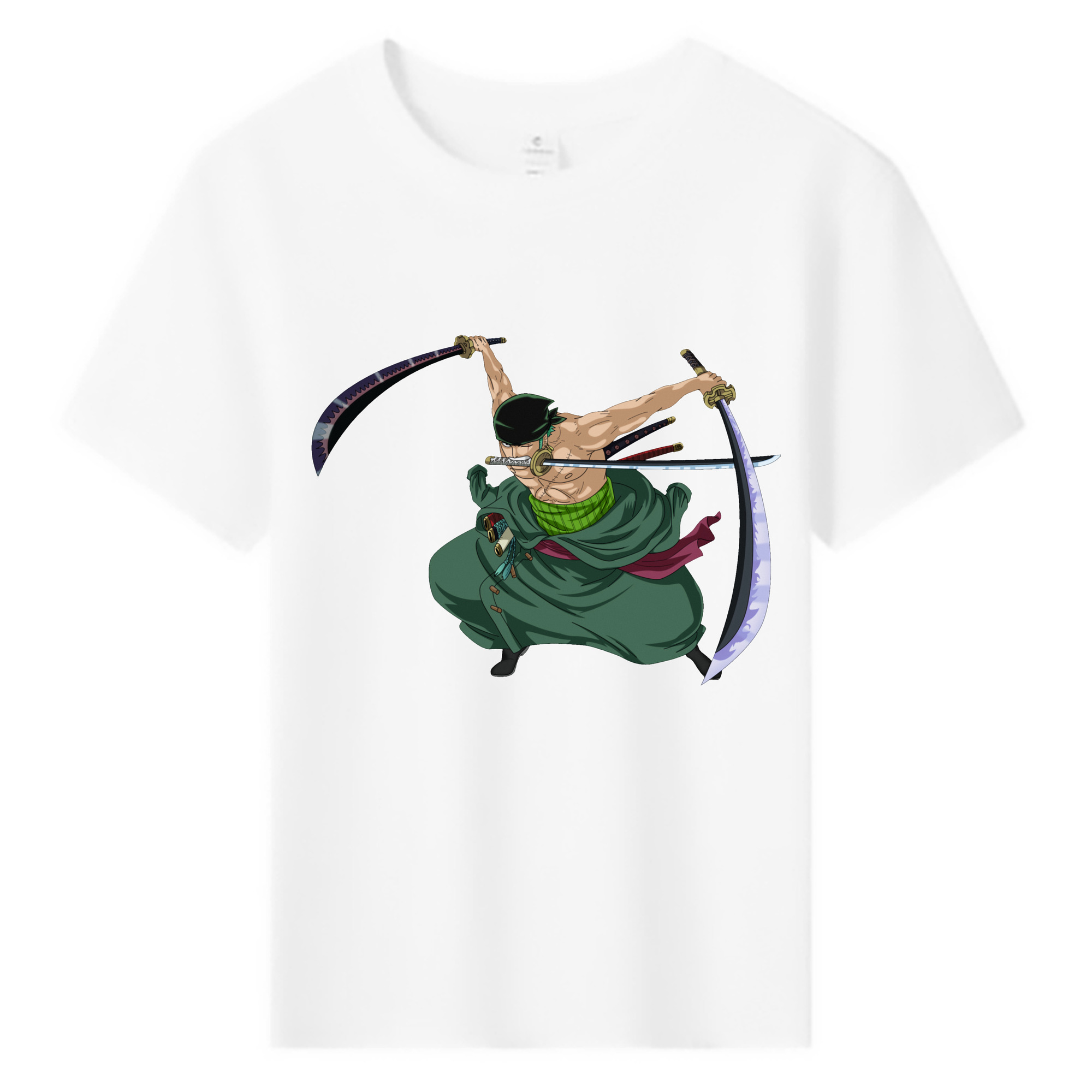 ワンピース ロロノア・ゾロ ONE PIECE Roronoa Zoro 綿100％キッズTシャツ（フロントプリント）