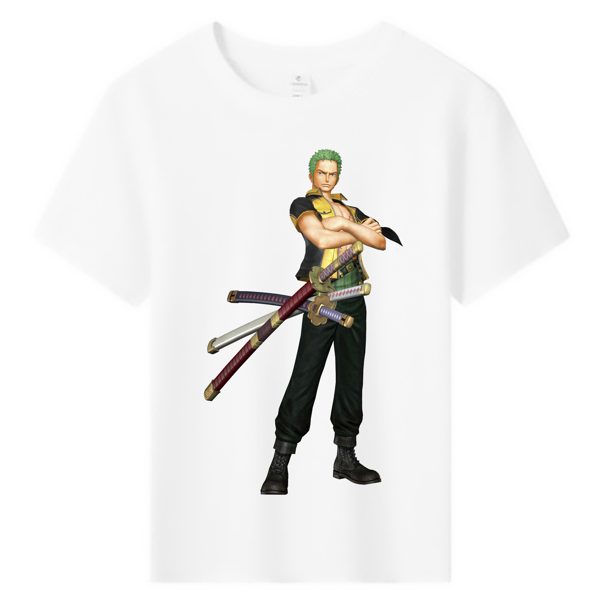 ワンピース ロロノア・ゾロ ONE PIECE Roronoa Zoro 綿100％キッズTシャツ（フロントプリント）