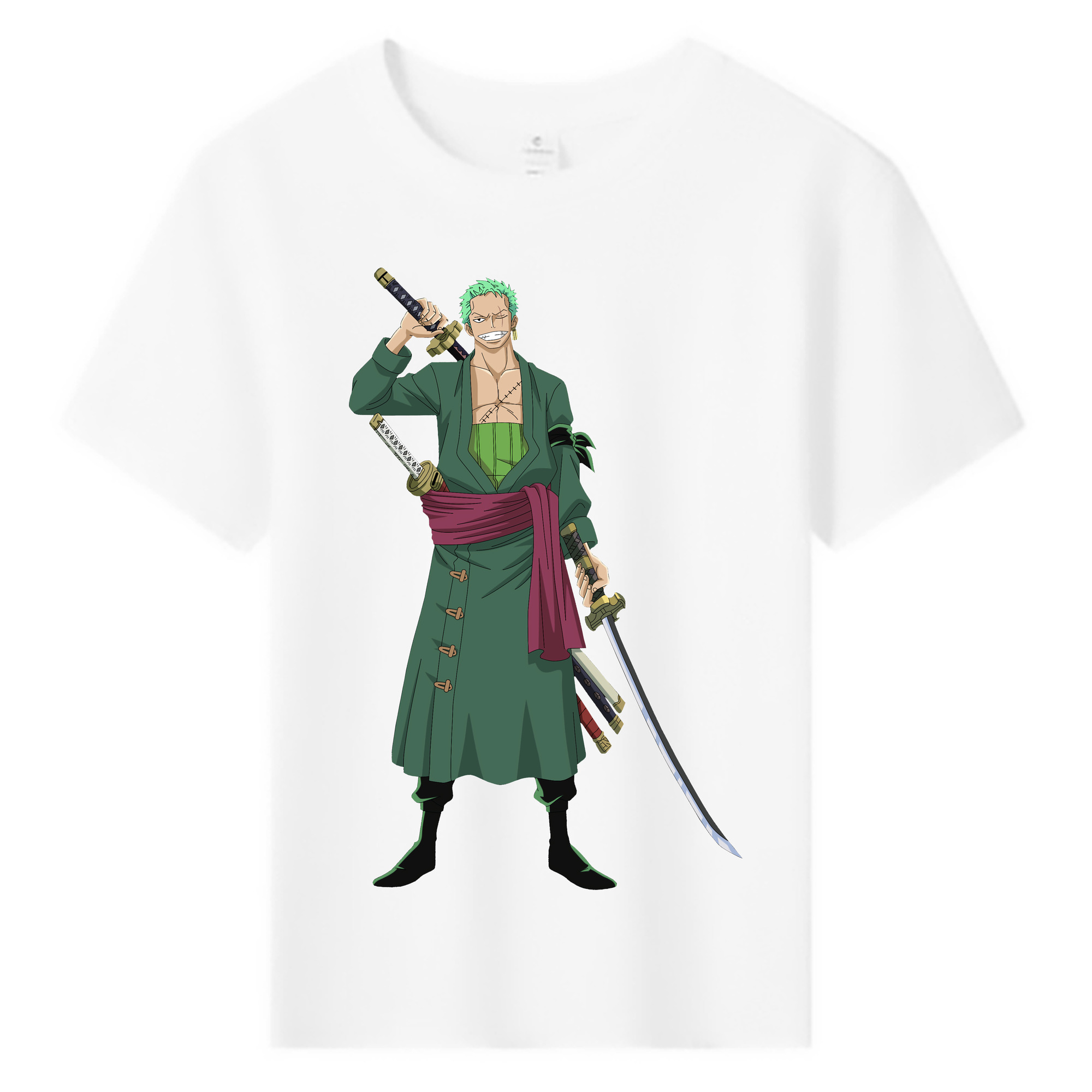ワンピース ロロノア・ゾロ ONE PIECE Roronoa Zoro 綿100％キッズTシャツ（フロントプリント）