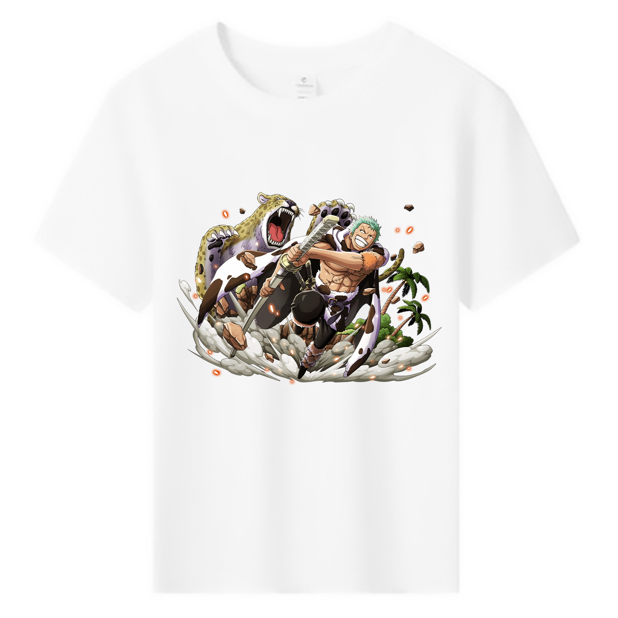 ワンピース ロロノア・ゾロ ONE PIECE Roronoa Zoro 綿100％キッズTシャツ（フロントプリント）