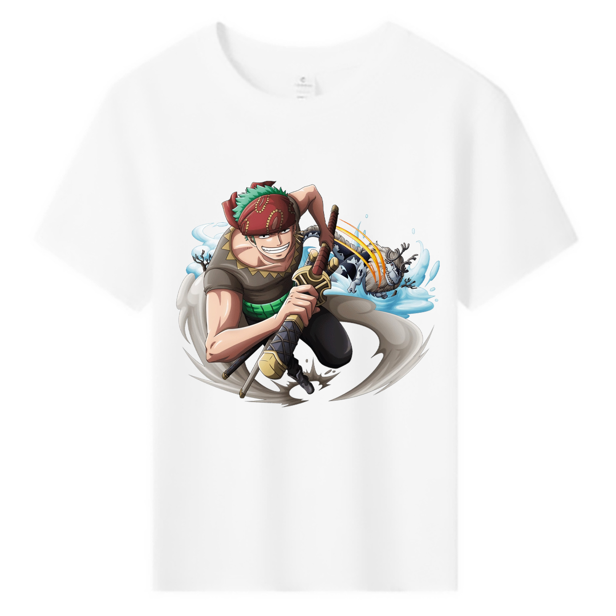 ワンピース ロロノア・ゾロ ONE PIECE Roronoa Zoro 綿100％キッズTシャツ（フロントプリント）