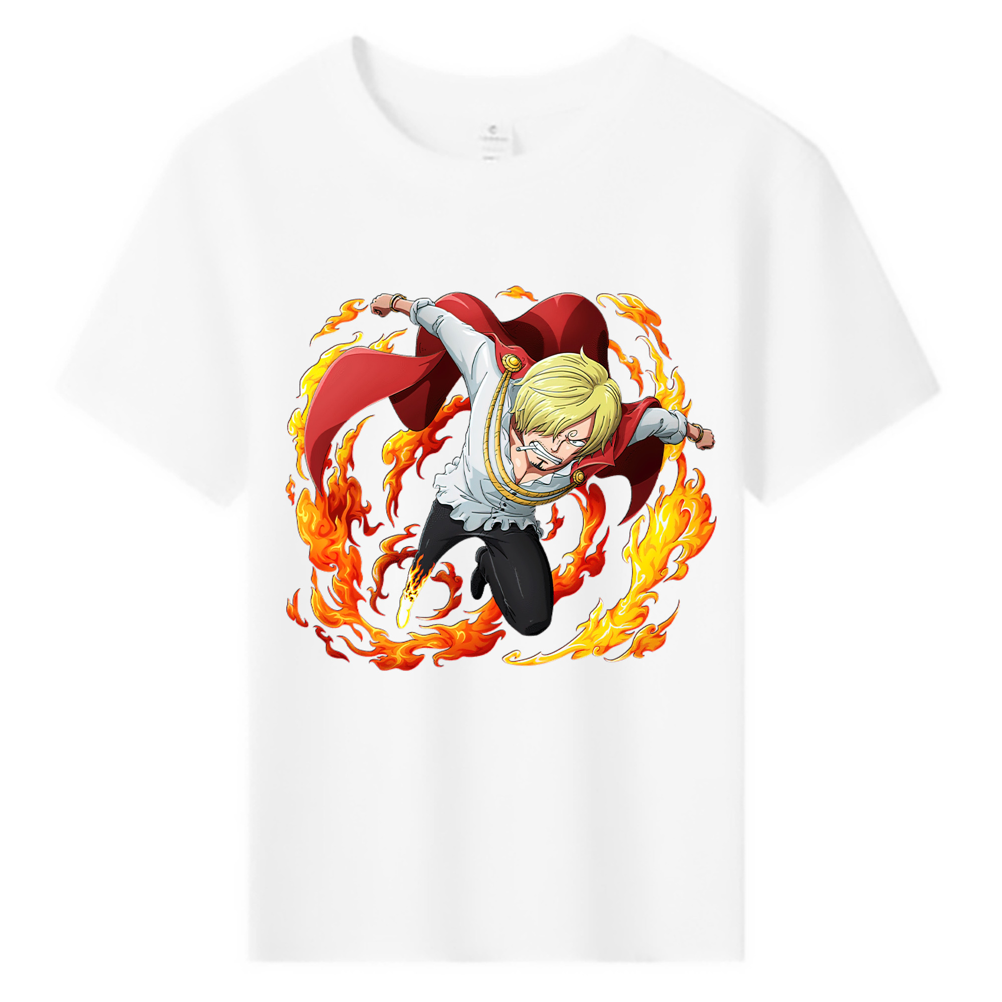 （画像用） ワンピース サンジ ONE PIECE Sanji 綿100％キッズTシャツ（フロントプリント）