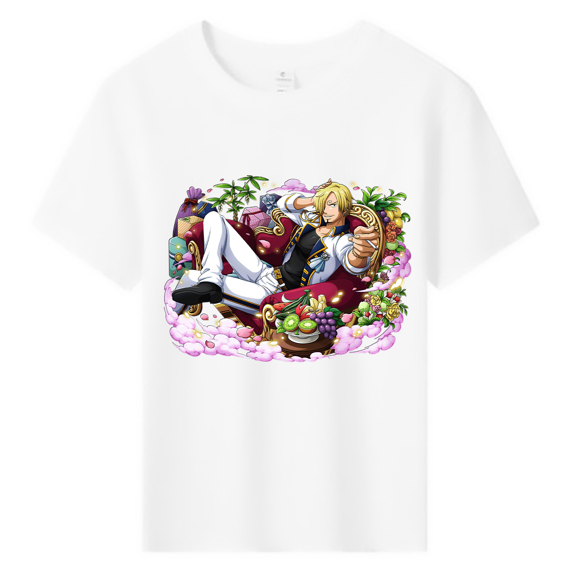 （画像用） ワンピース サンジ ONE PIECE Sanji 綿100％キッズTシャツ（フロントプリント）