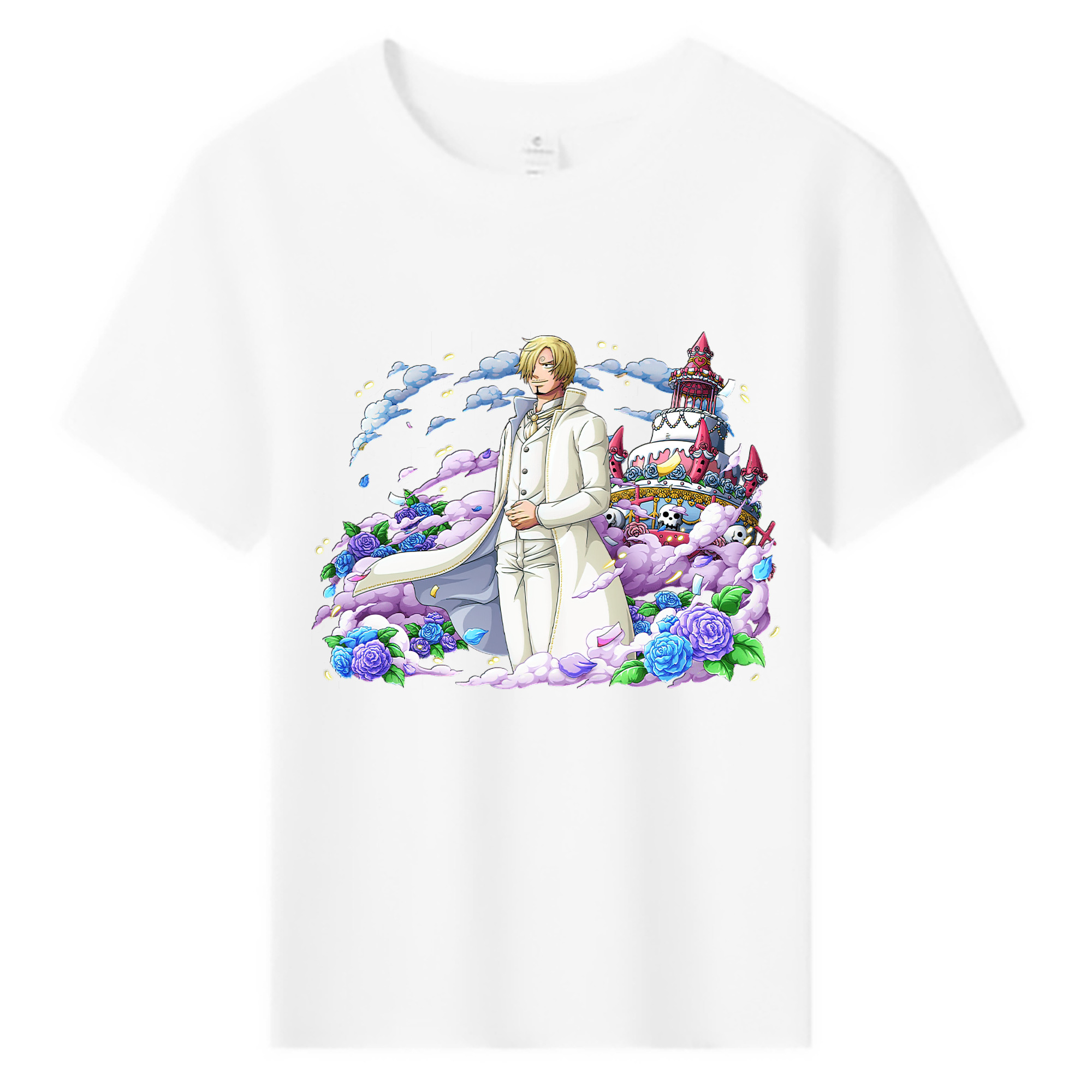 （画像用） ワンピース サンジ ONE PIECE Sanji 綿100％キッズTシャツ（フロントプリント）