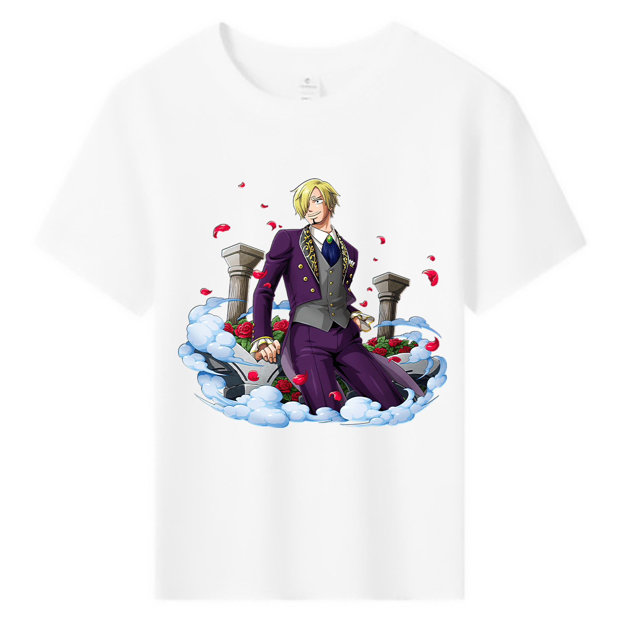（画像用） ワンピース サンジ ONE PIECE Sanji 綿100％キッズTシャツ（フロントプリント）