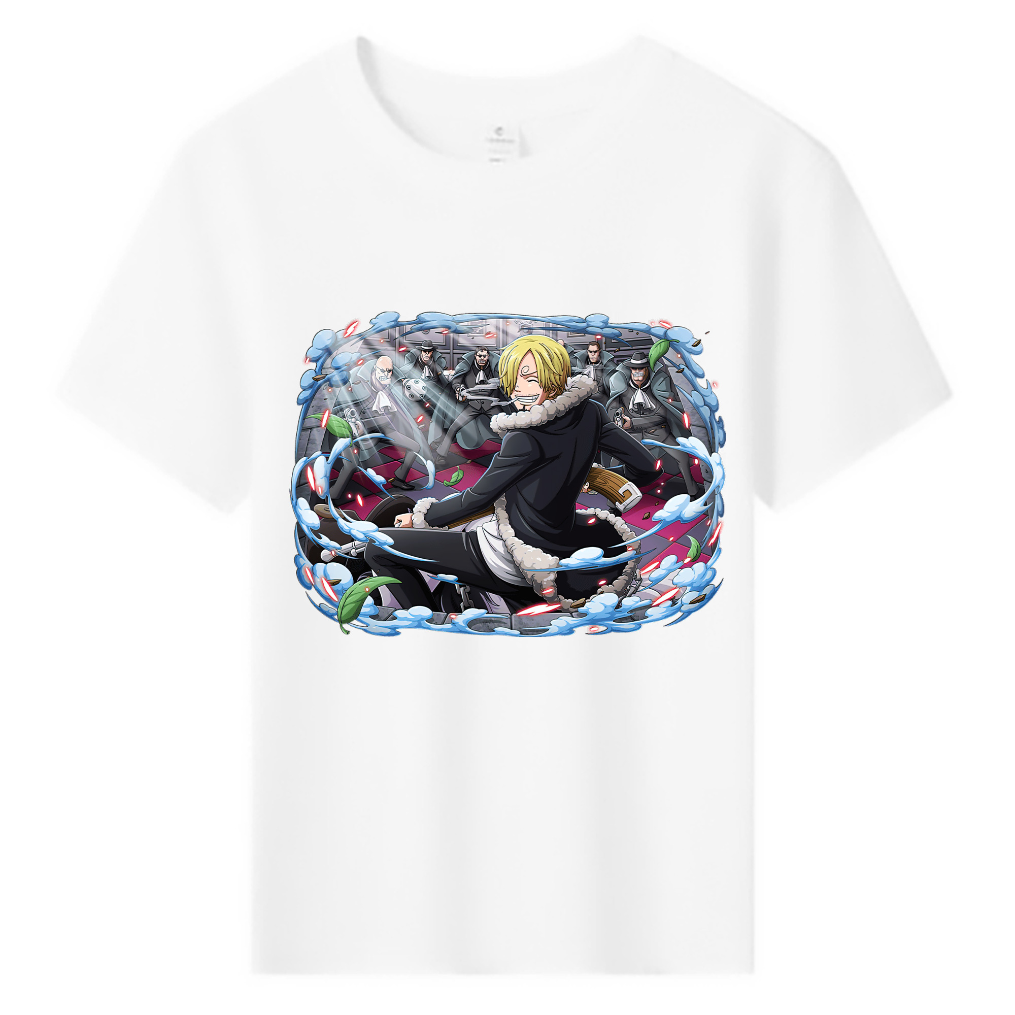 （画像用） ワンピース サンジ ONE PIECE Sanji 綿100％キッズTシャツ（フロントプリント）
