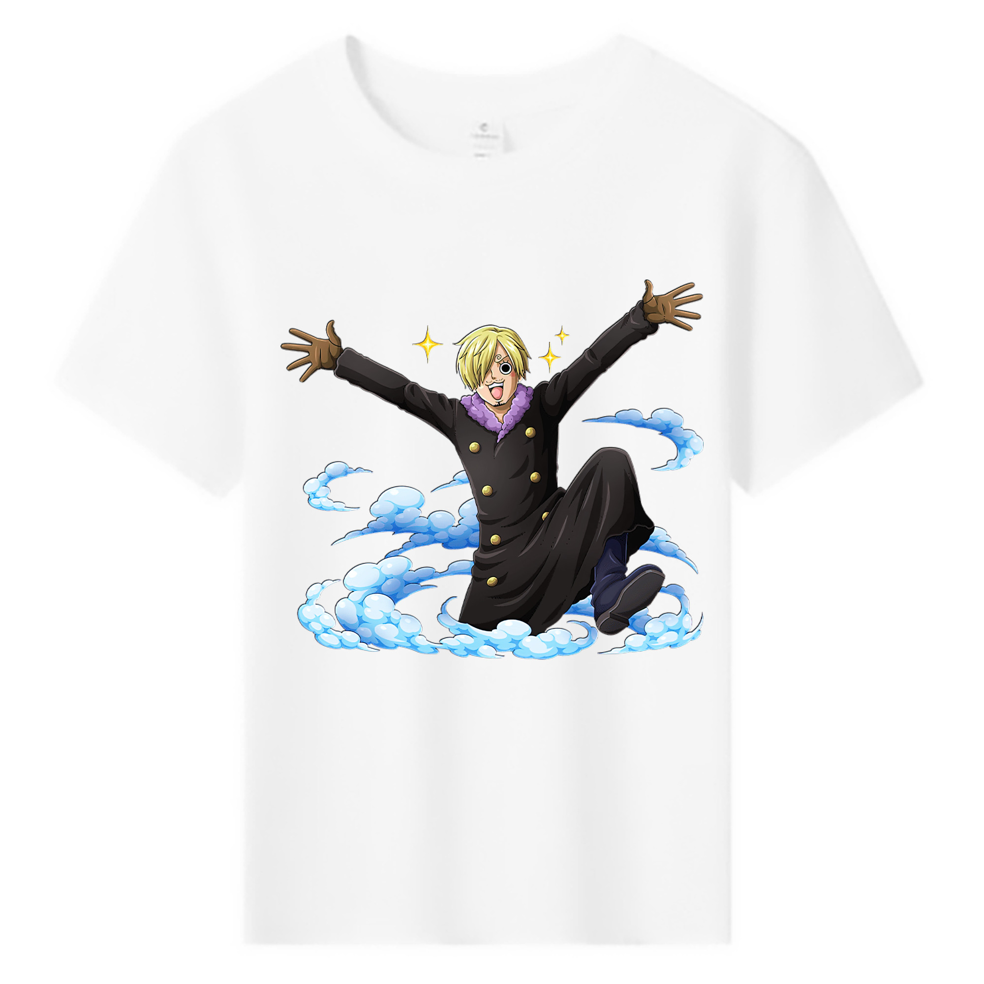 （画像用） ワンピース サンジ ONE PIECE Sanji 綿100％キッズTシャツ（フロントプリント）