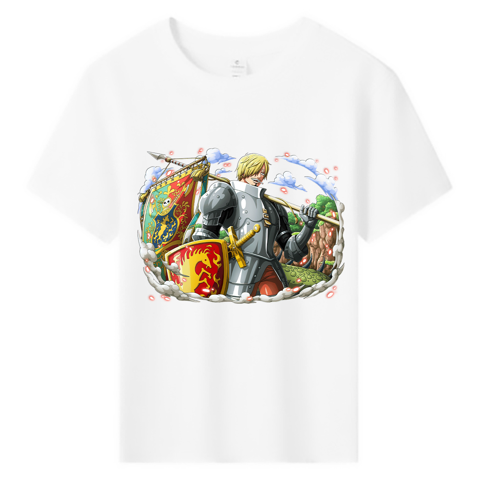（画像用） ワンピース サンジ ONE PIECE Sanji 綿100％キッズTシャツ（フロントプリント）