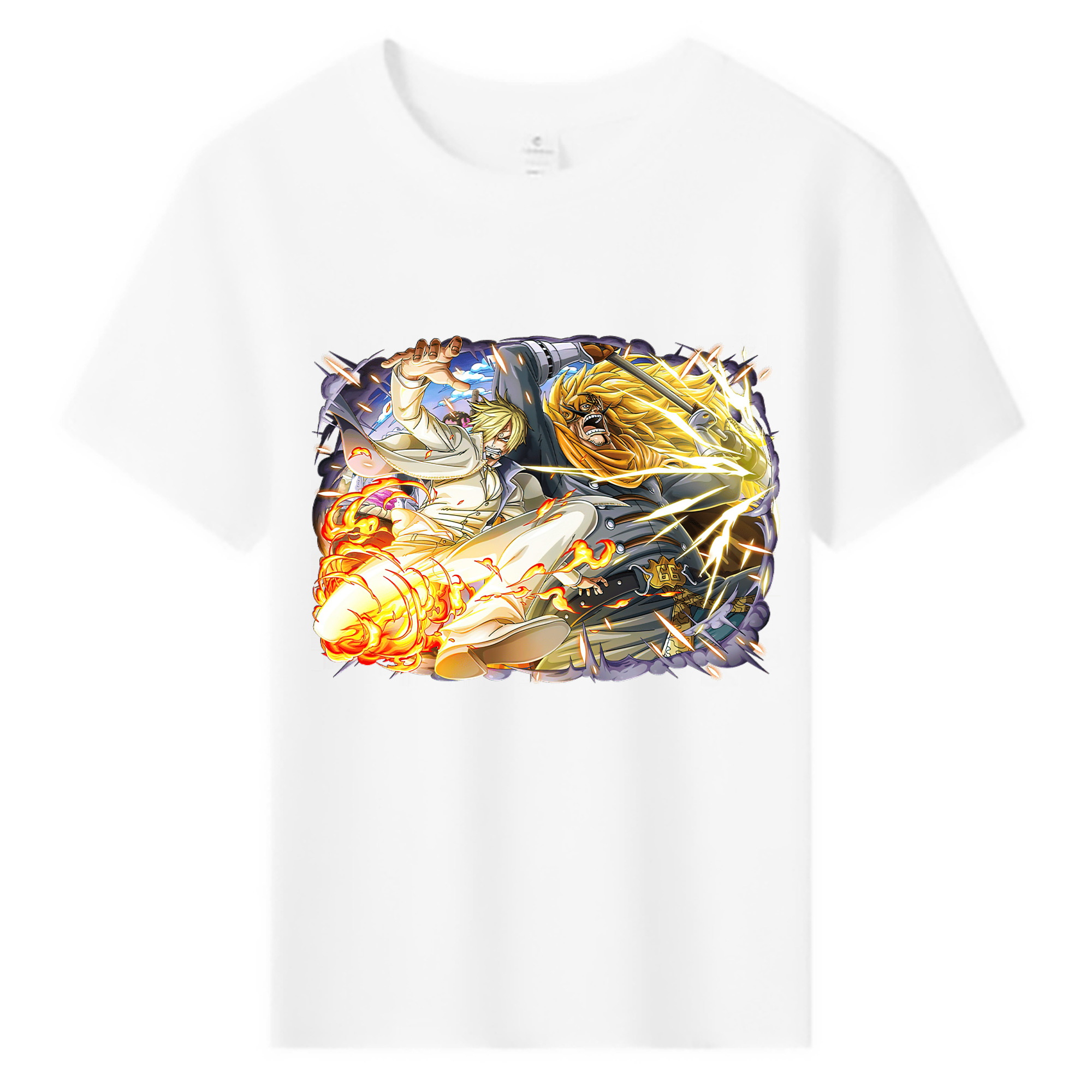 （画像用） ワンピース サンジ ONE PIECE Sanji 綿100％キッズTシャツ（フロントプリント）
