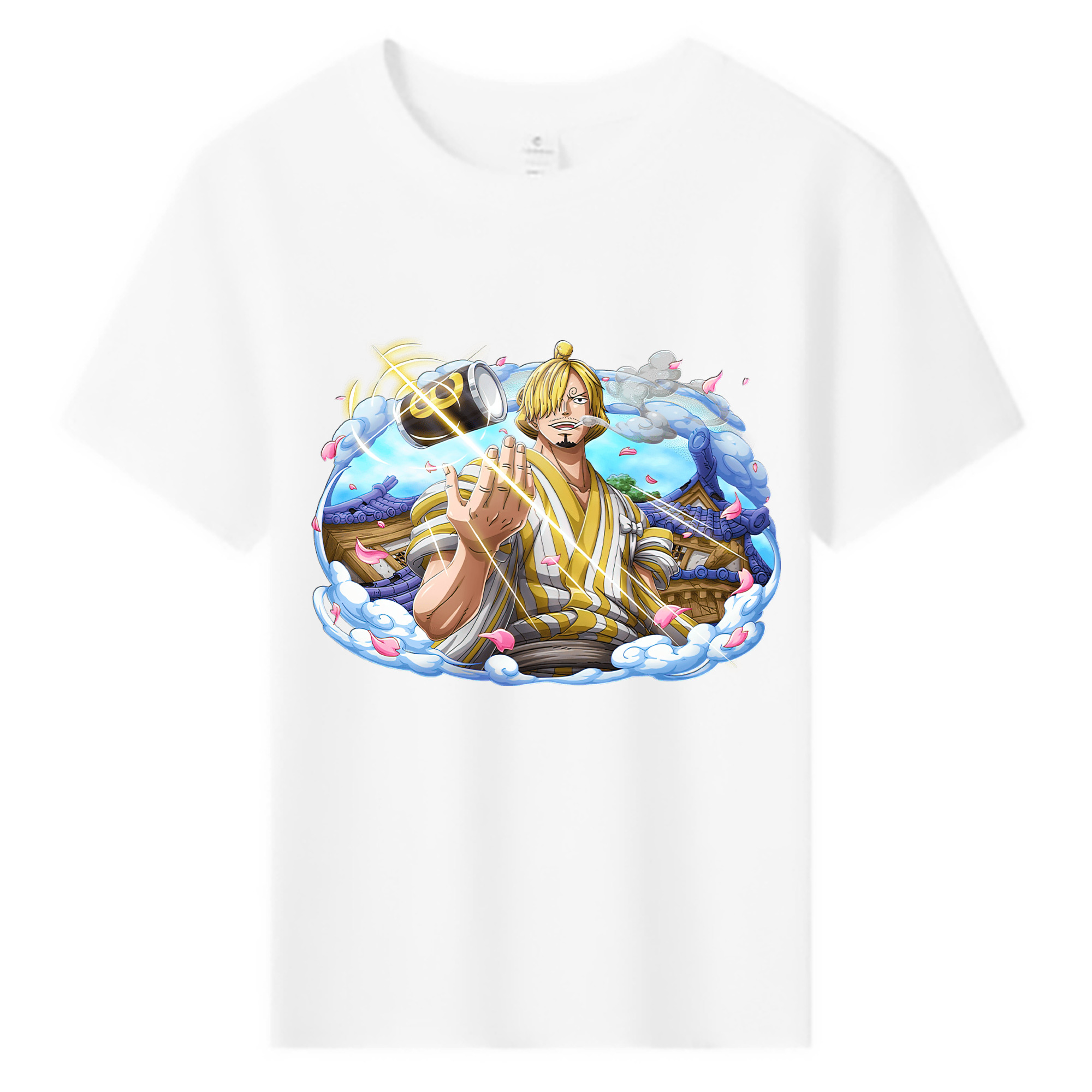 （画像用） ワンピース サンジ ONE PIECE Sanji 綿100％キッズTシャツ（フロントプリント）