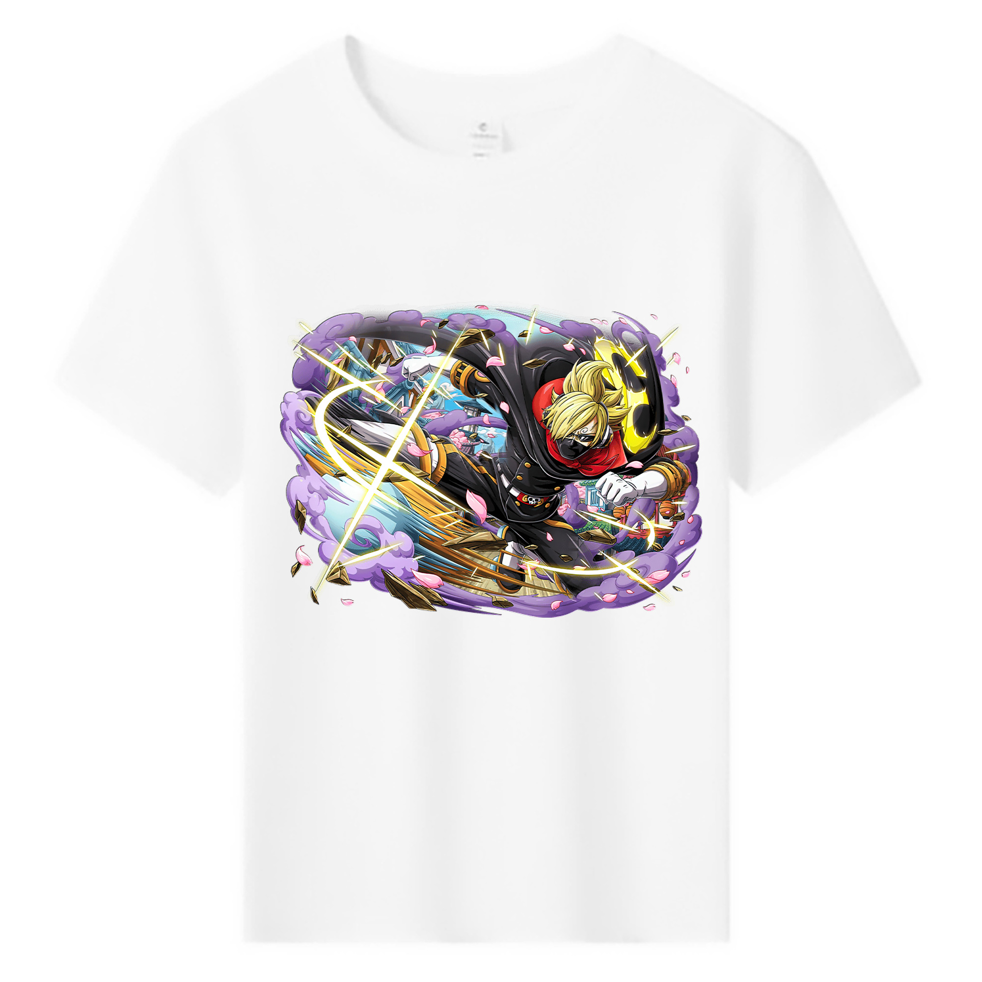 （画像用） ワンピース サンジ ONE PIECE Sanji 綿100％キッズTシャツ（フロントプリント）