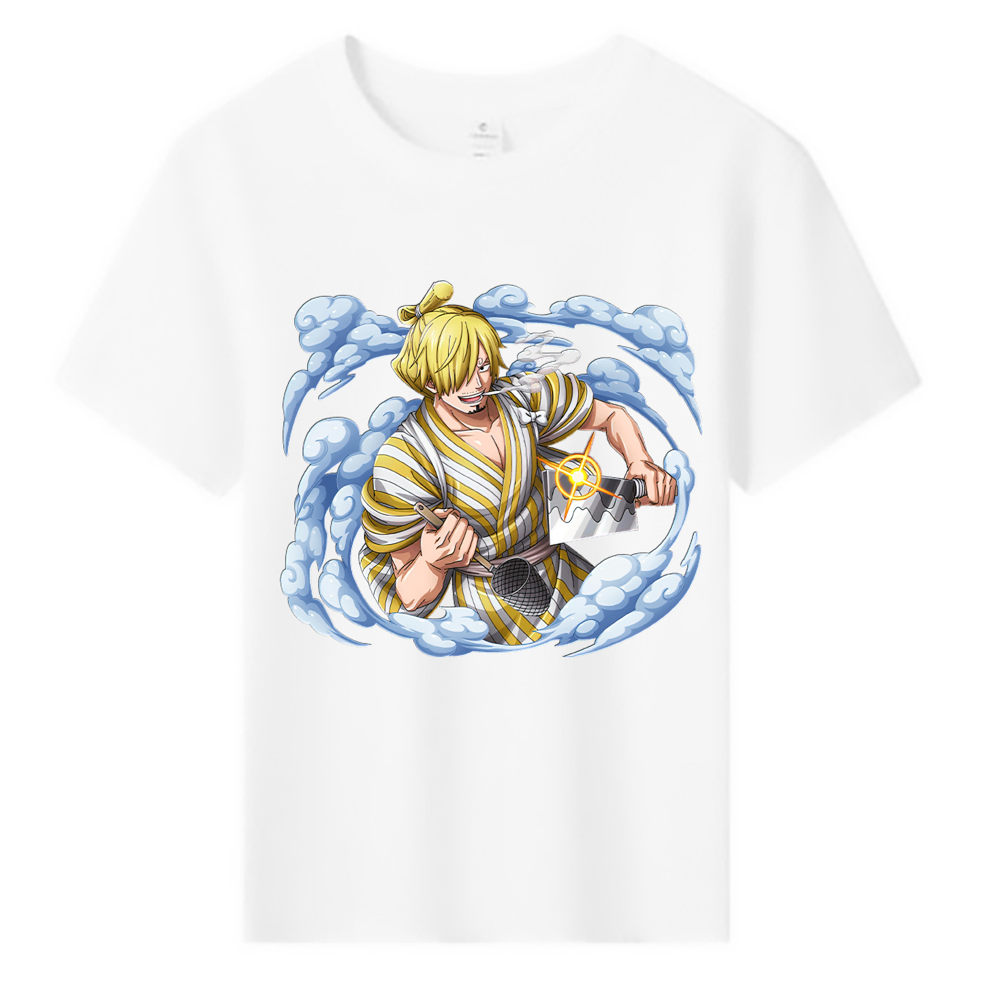 （画像用） ワンピース サンジ ONE PIECE Sanji 綿100％キッズTシャツ（フロントプリント）