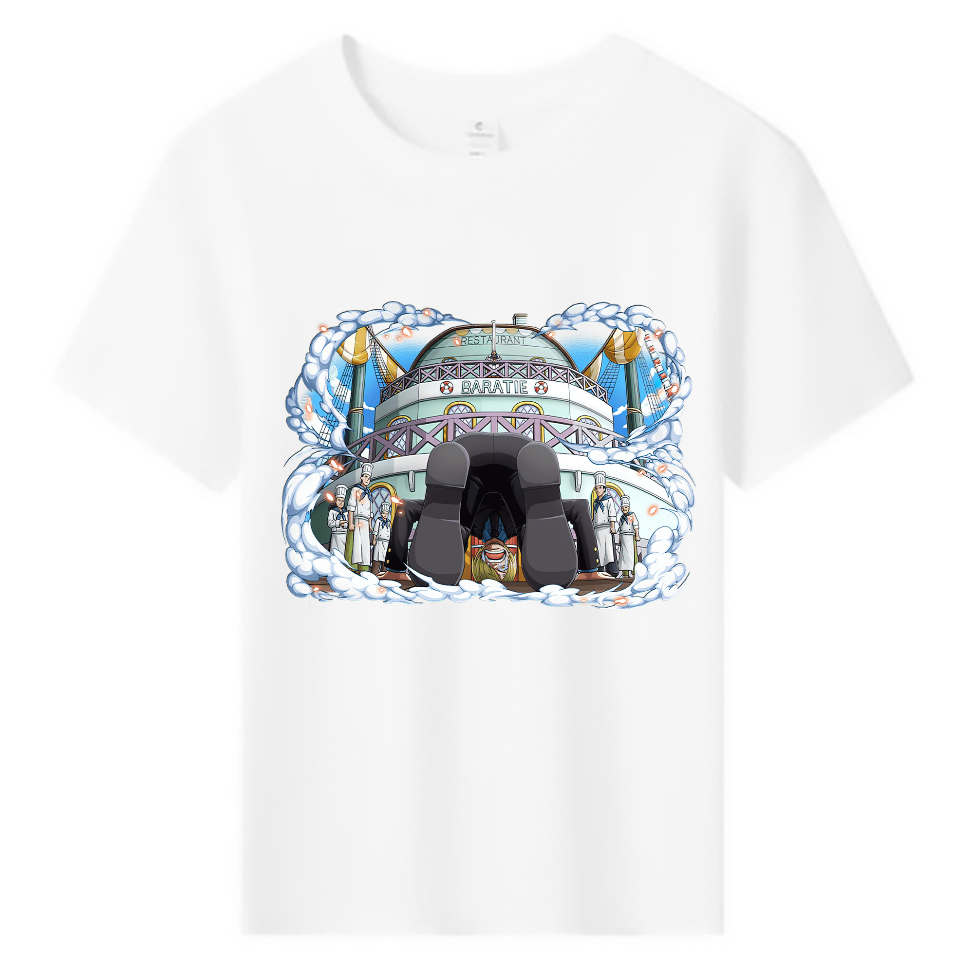 （画像用） ワンピース サンジ ONE PIECE Sanji 綿100％キッズTシャツ（フロントプリント）