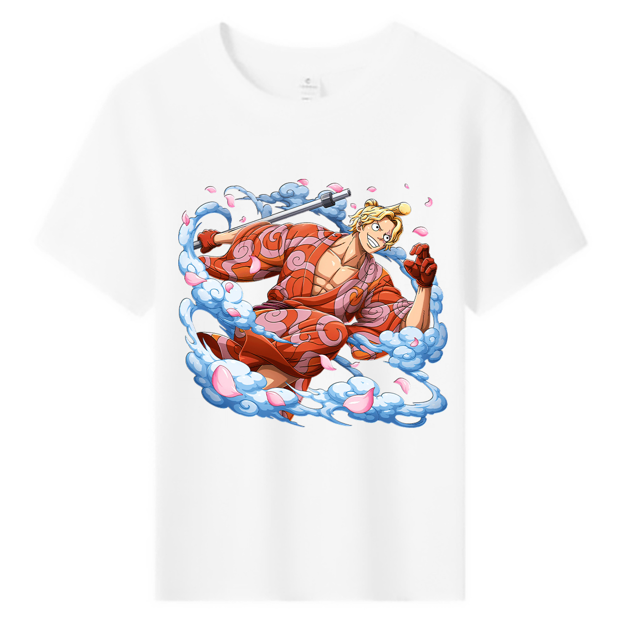 （画像用） ワンピース サンジ ONE PIECE Sanji 綿100％キッズTシャツ（フロントプリント）