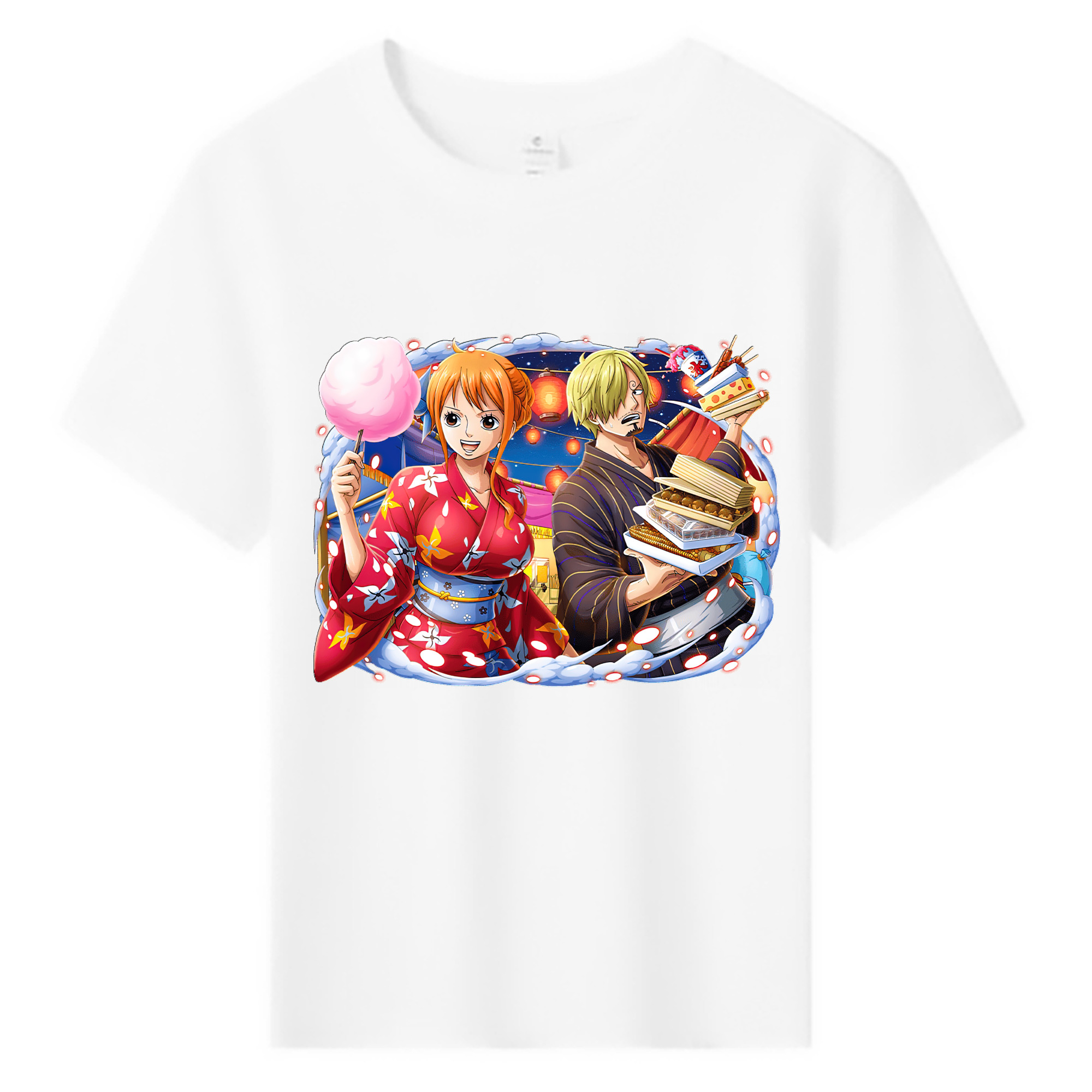 （画像用） ワンピース サンジ ONE PIECE Sanji 綿100％キッズTシャツ（フロントプリント）