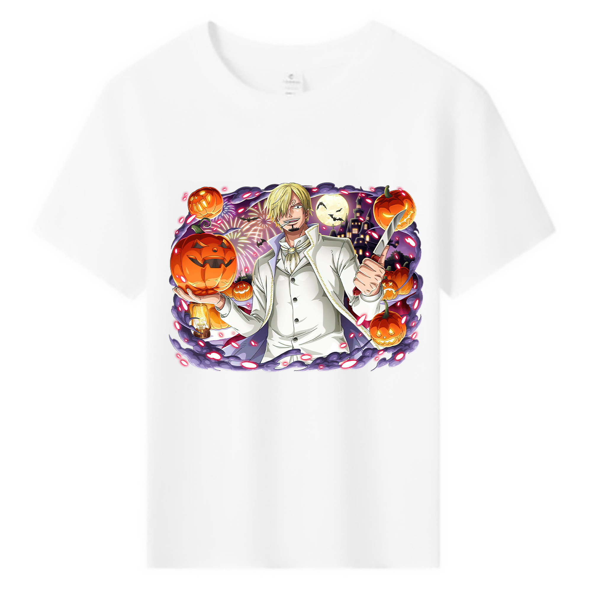 （画像用） ワンピース サンジ ONE PIECE Sanji 綿100％キッズTシャツ（フロントプリント）