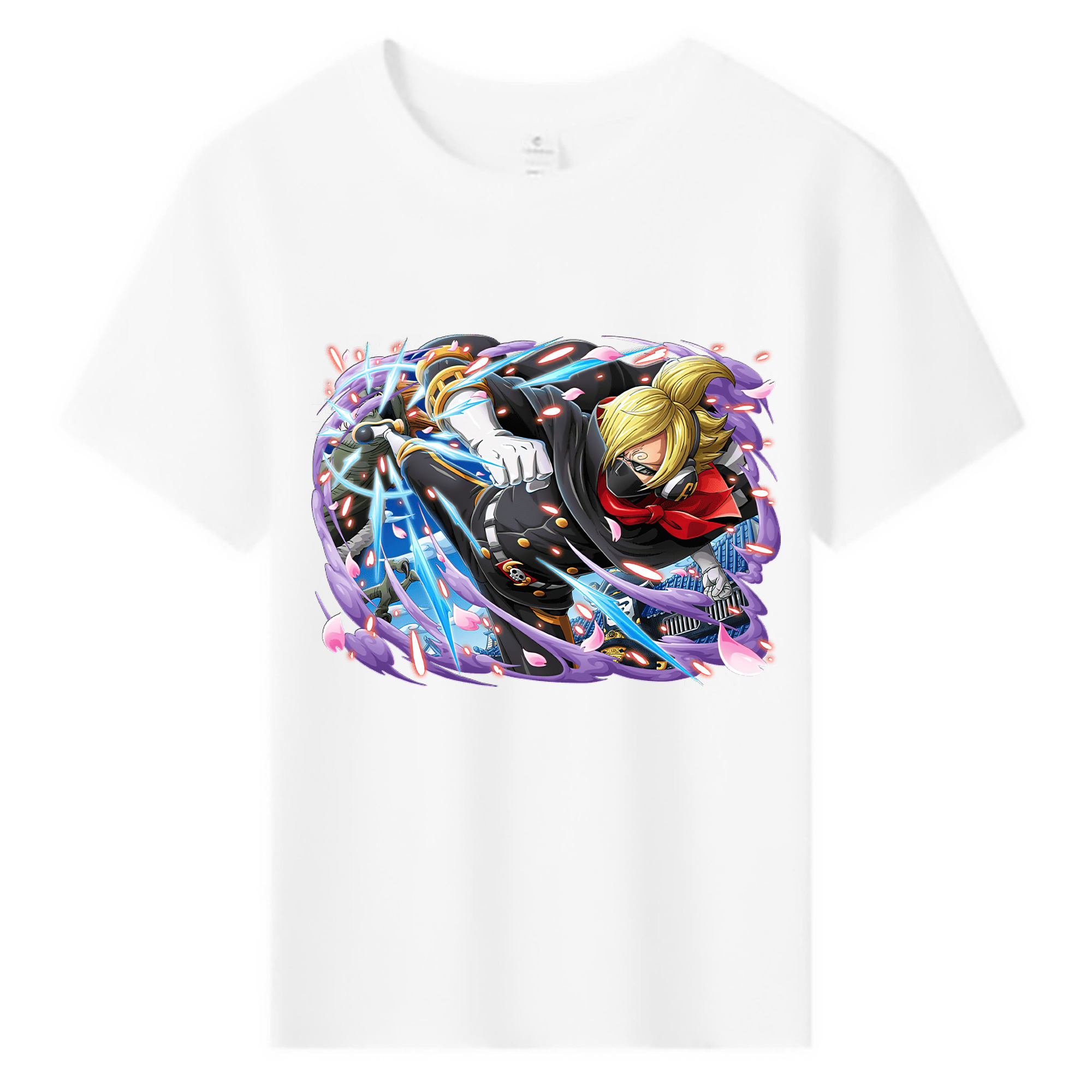 （画像用） ワンピース サンジ ONE PIECE Sanji 綿100％キッズTシャツ（フロントプリント）