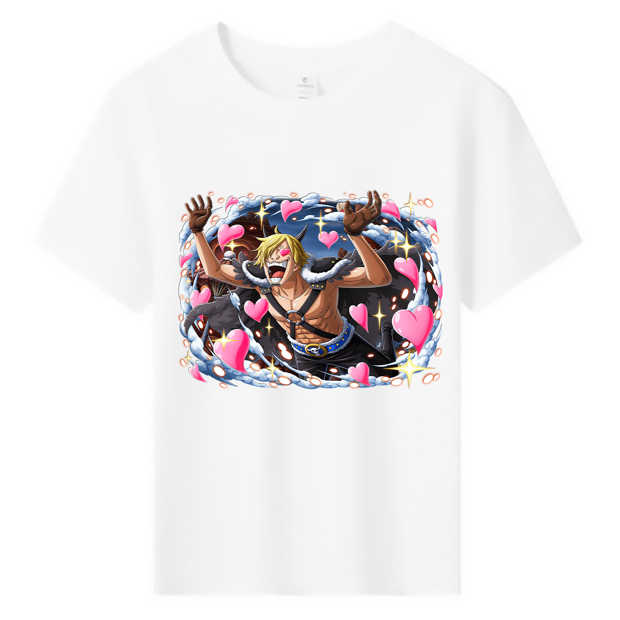 （画像用） ワンピース サンジ ONE PIECE Sanji 綿100％キッズTシャツ（フロントプリント）