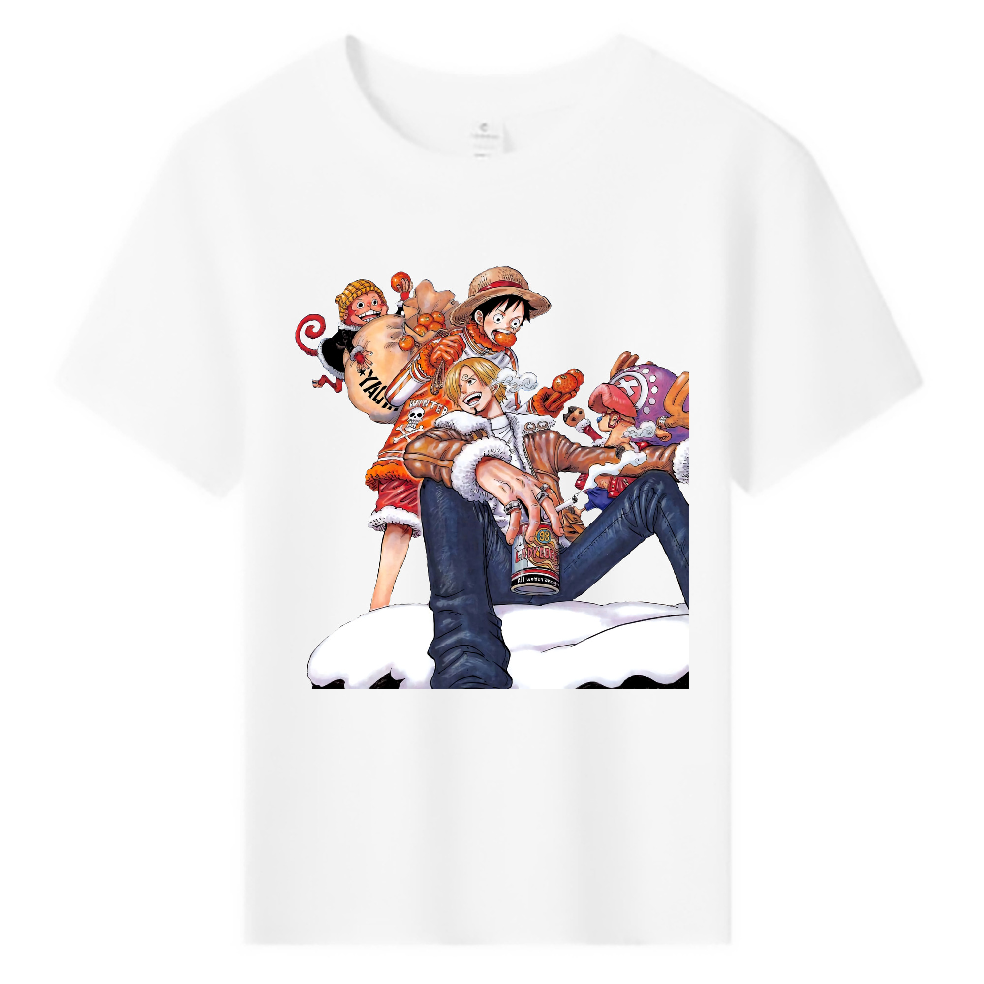 （画像用） ワンピース サンジ ONE PIECE Sanji 綿100％キッズTシャツ（フロントプリント）