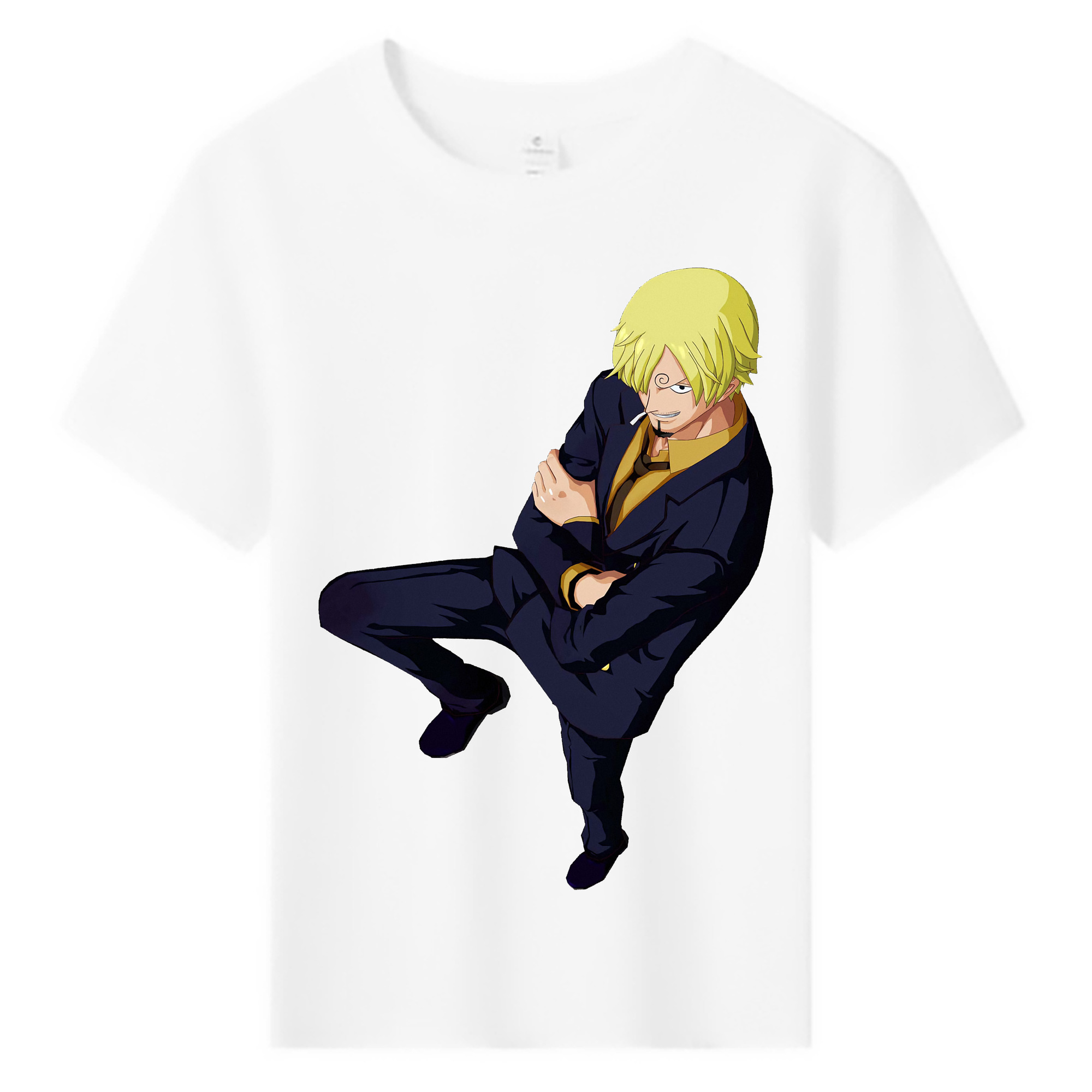 （画像用） ワンピース サンジ ONE PIECE Sanji 綿100％キッズTシャツ（フロントプリント）