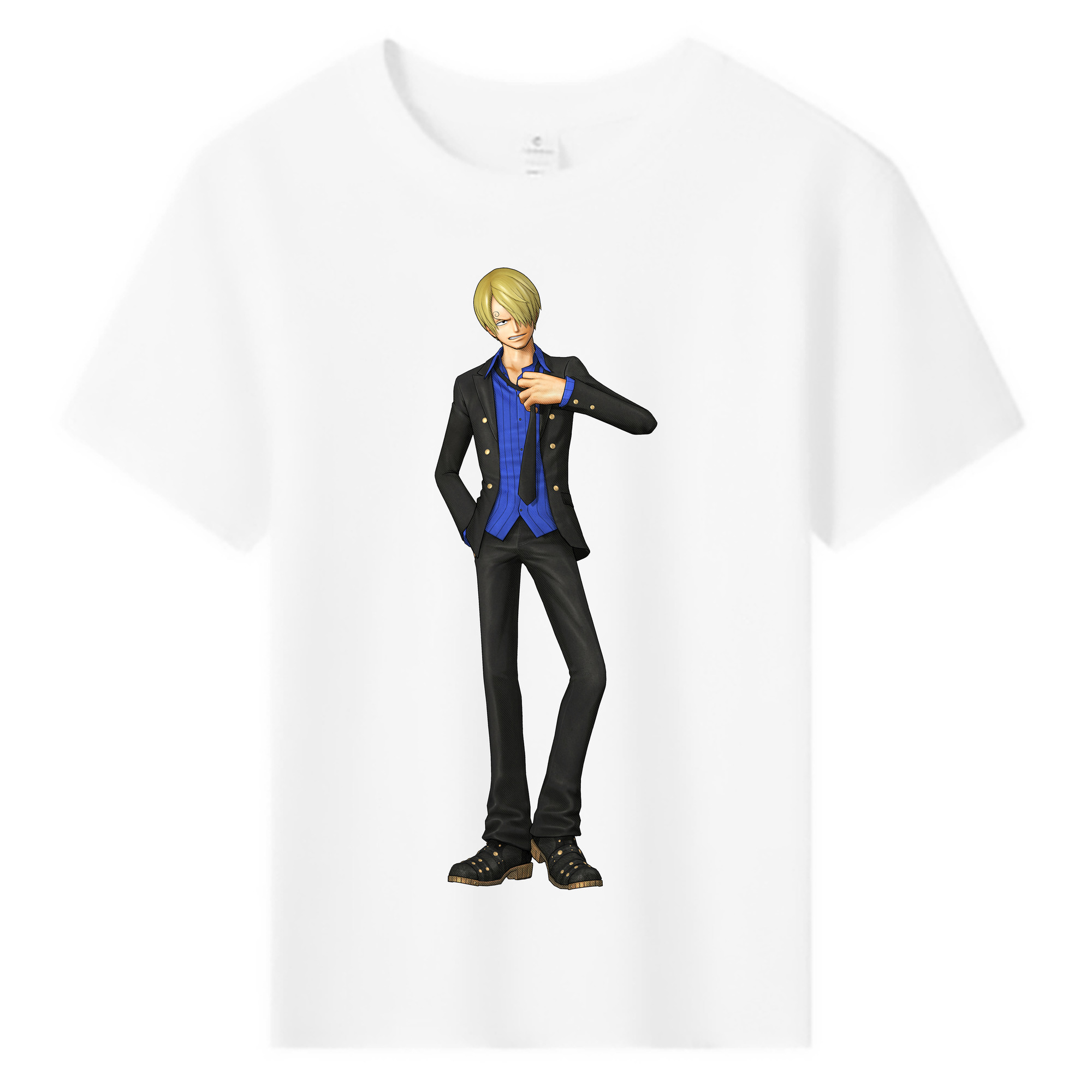 （画像用） ワンピース サンジ ONE PIECE Sanji 綿100％キッズTシャツ（フロントプリント）
