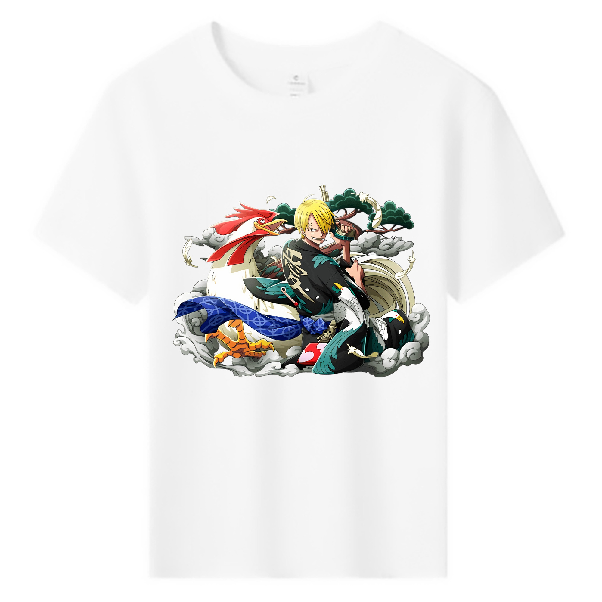 （画像用） ワンピース サンジ ONE PIECE Sanji 綿100％キッズTシャツ（フロントプリント）