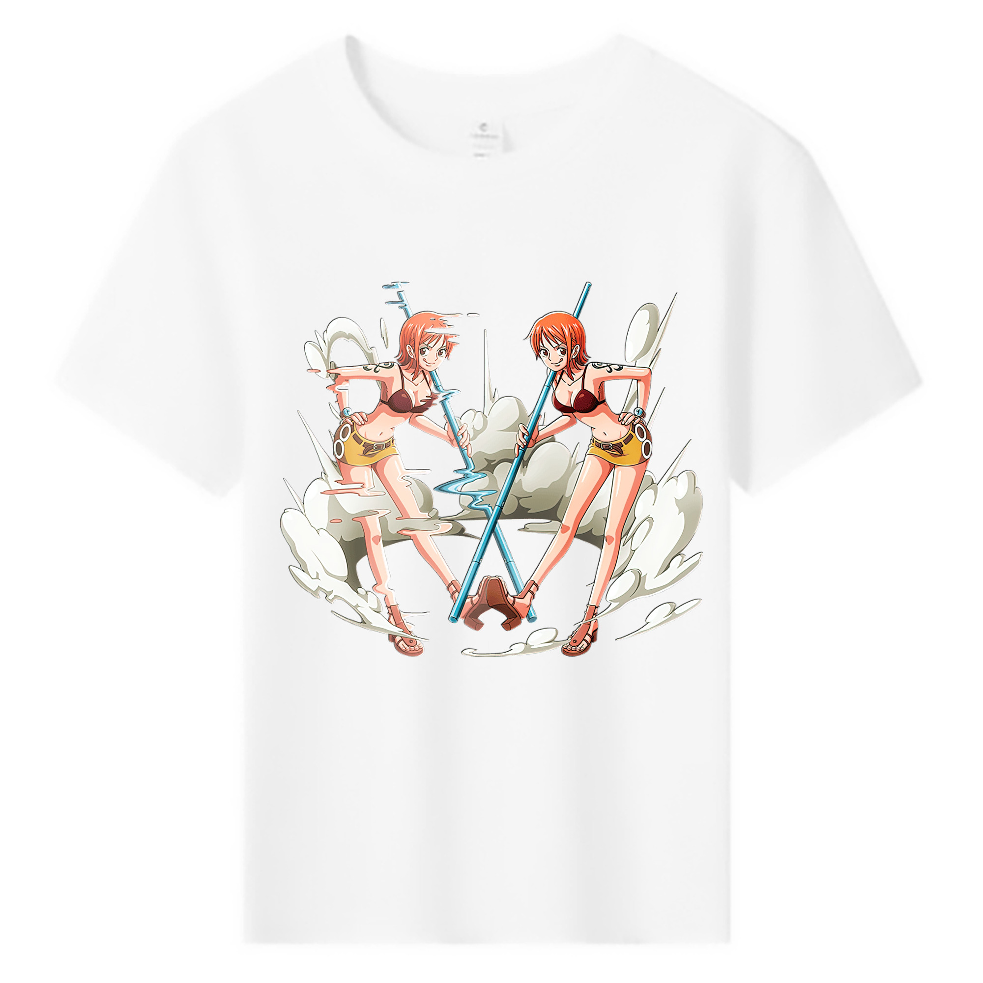 （画像用） ワンピース ナミ ONE PIECE Nami 綿100％キッズTシャツ（フロントプリント）