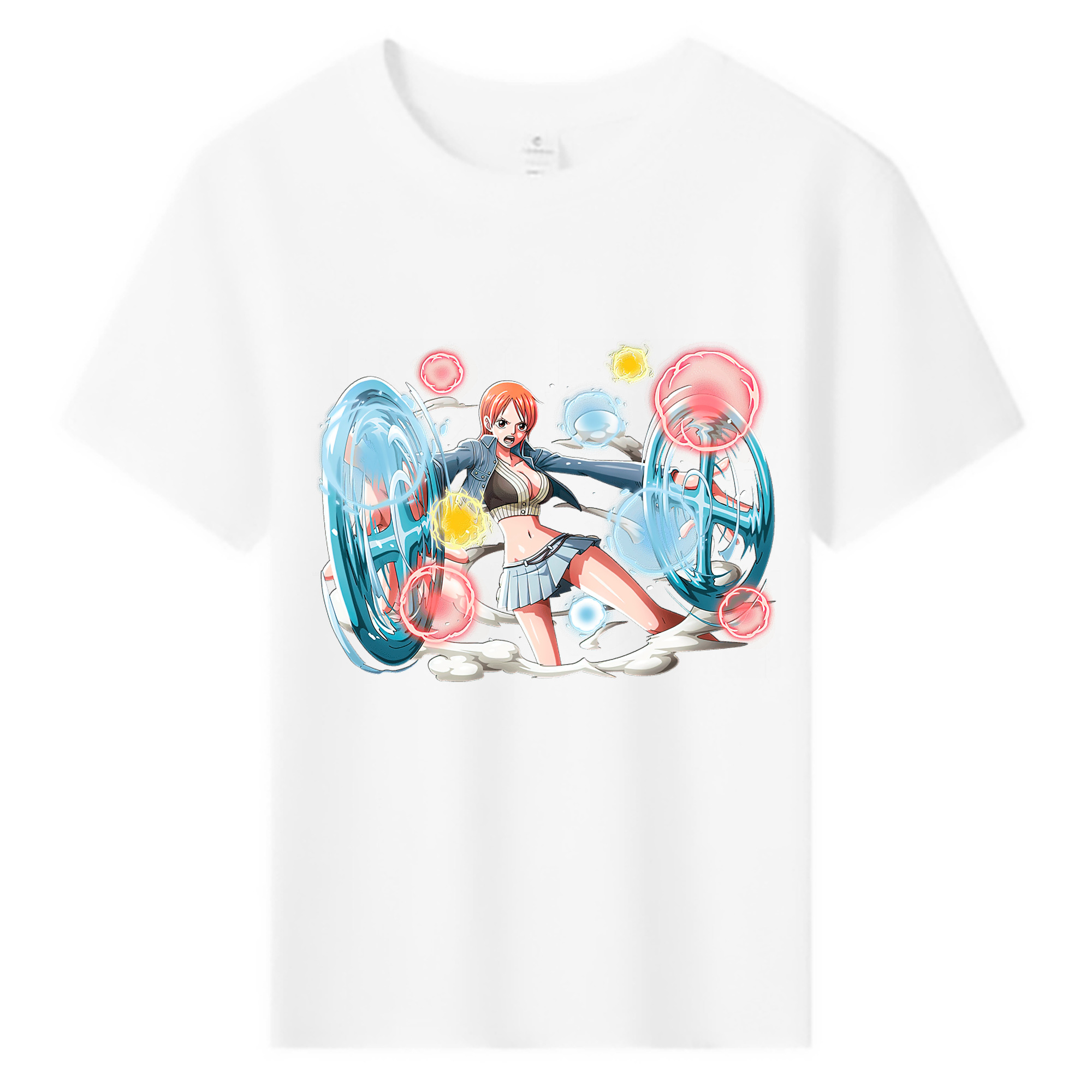 （画像用） ワンピース ナミ ONE PIECE Nami 綿100％キッズTシャツ（フロントプリント）
