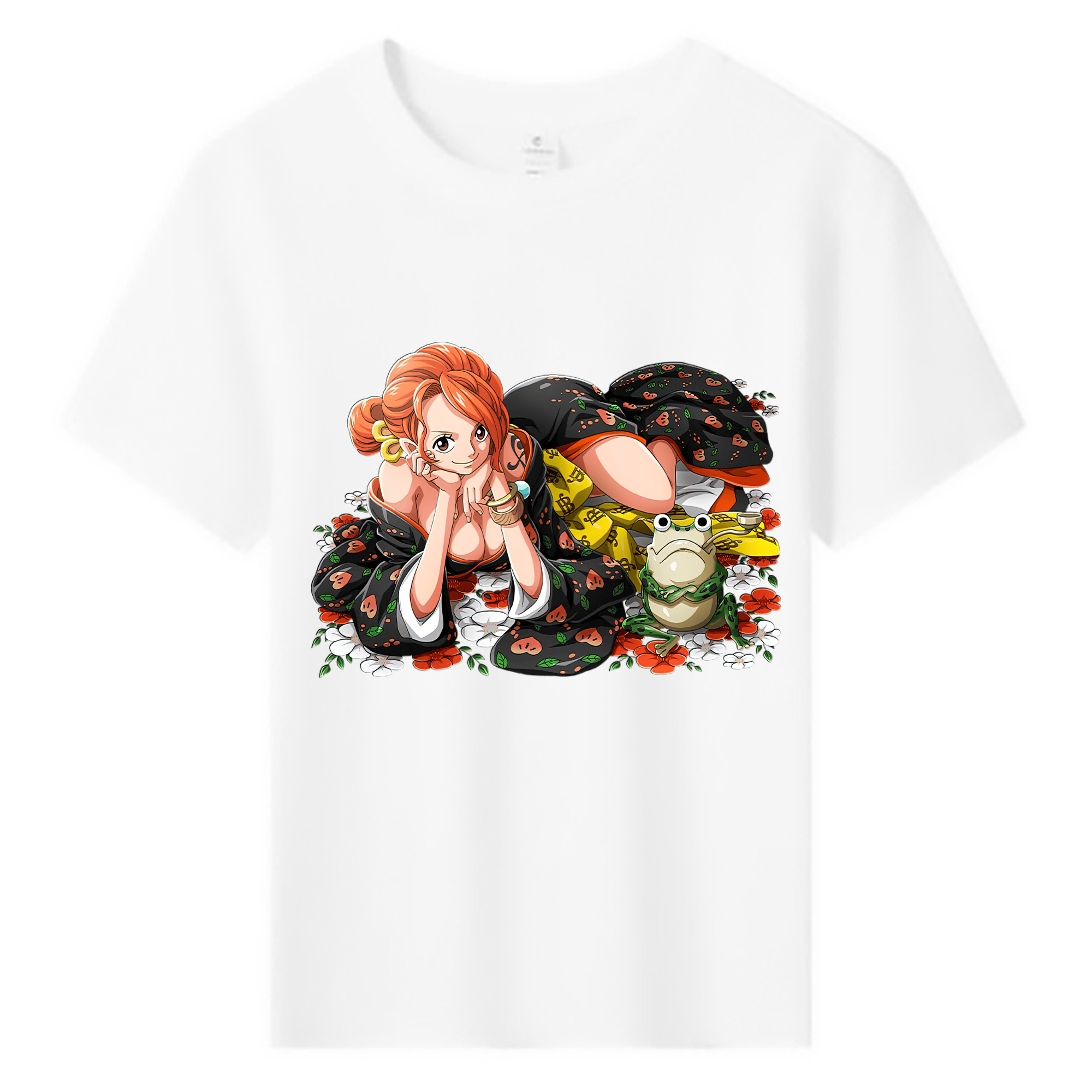 （画像用） ワンピース ナミ ONE PIECE Nami 綿100％キッズTシャツ（フロントプリント）