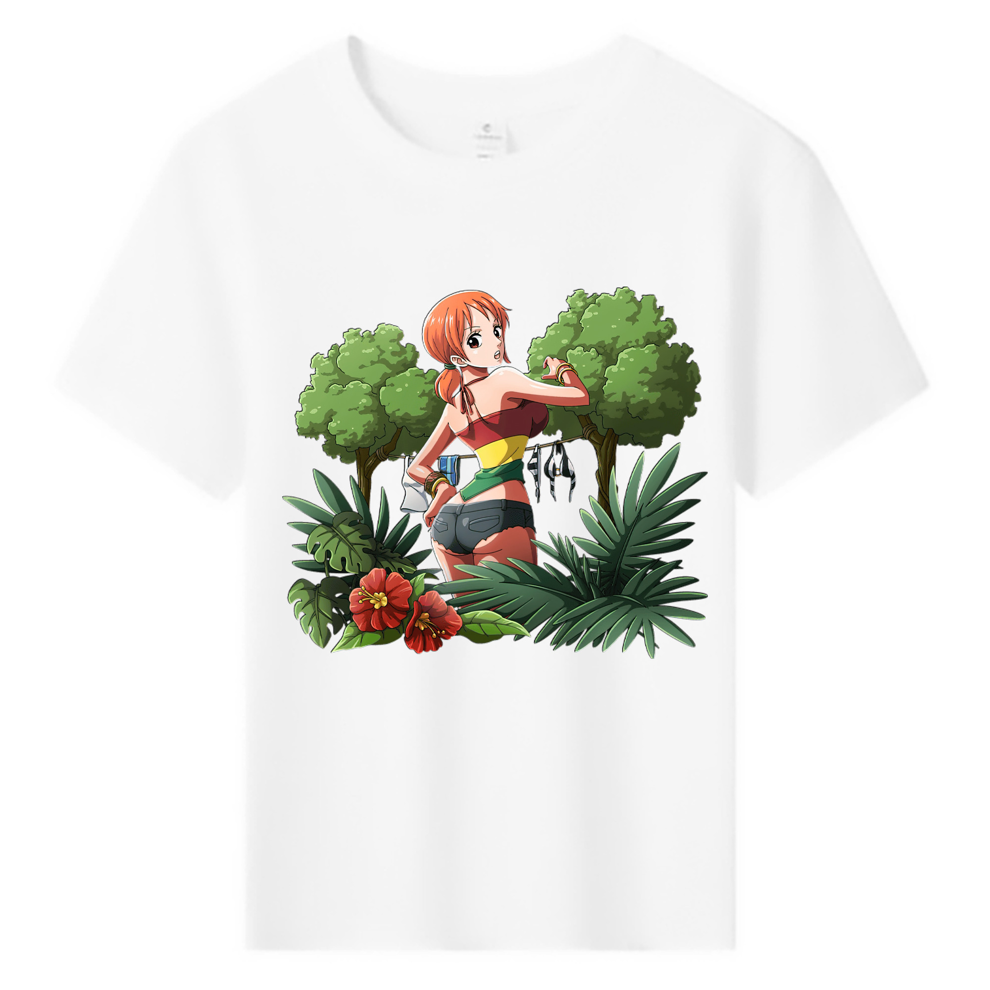 （画像用） ワンピース ナミ ONE PIECE Nami 綿100％キッズTシャツ（フロントプリント）