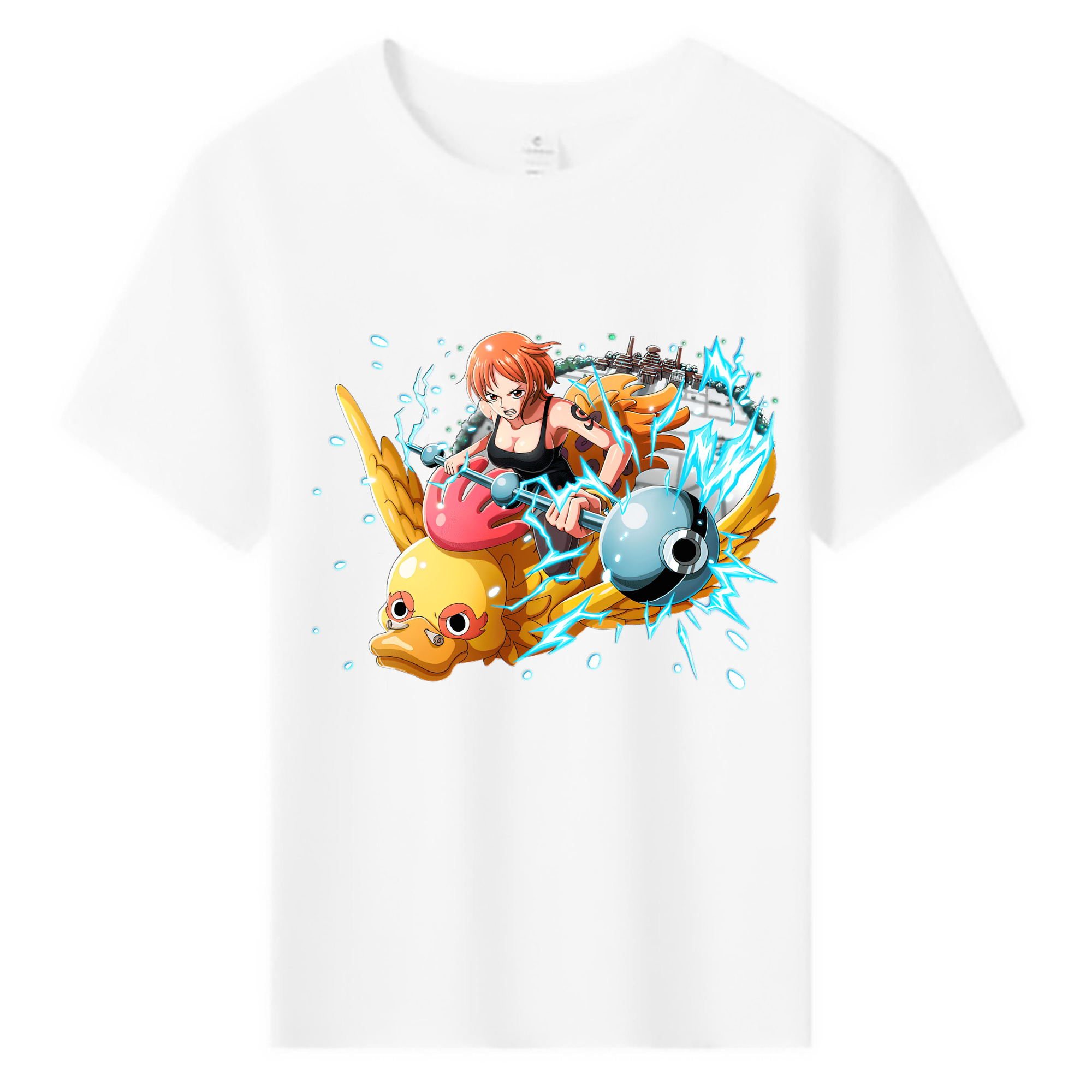 （画像用） ワンピース ナミ ONE PIECE Nami 綿100％キッズTシャツ（フロントプリント）