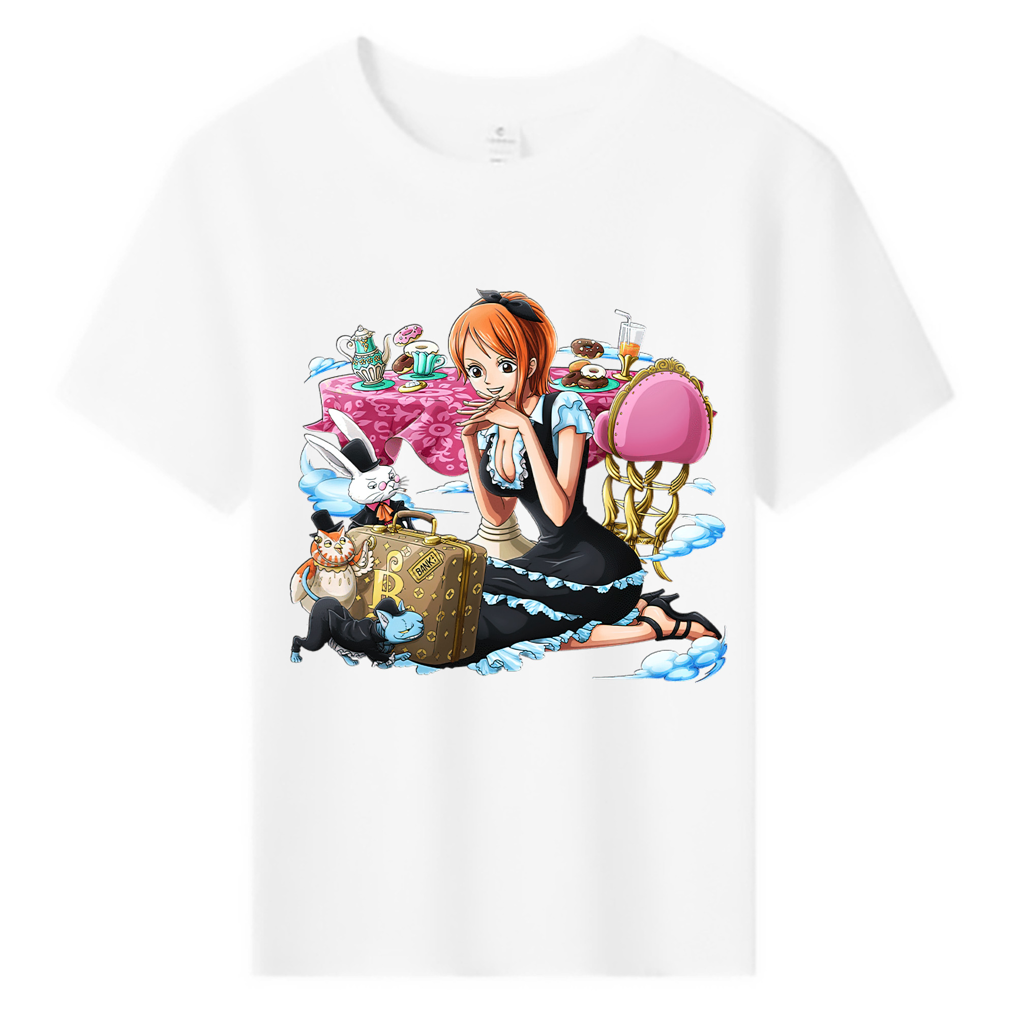 （画像用） ワンピース ナミ ONE PIECE Nami 綿100％キッズTシャツ（フロントプリント）